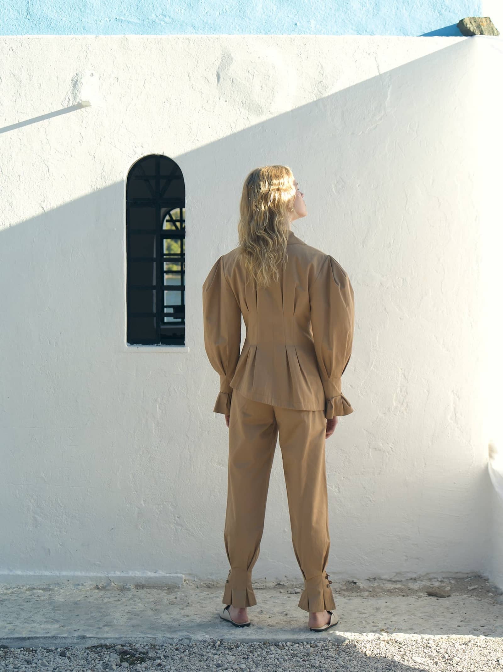 Raff Asymmetric Cotton Jacket made by Nazli Ceren