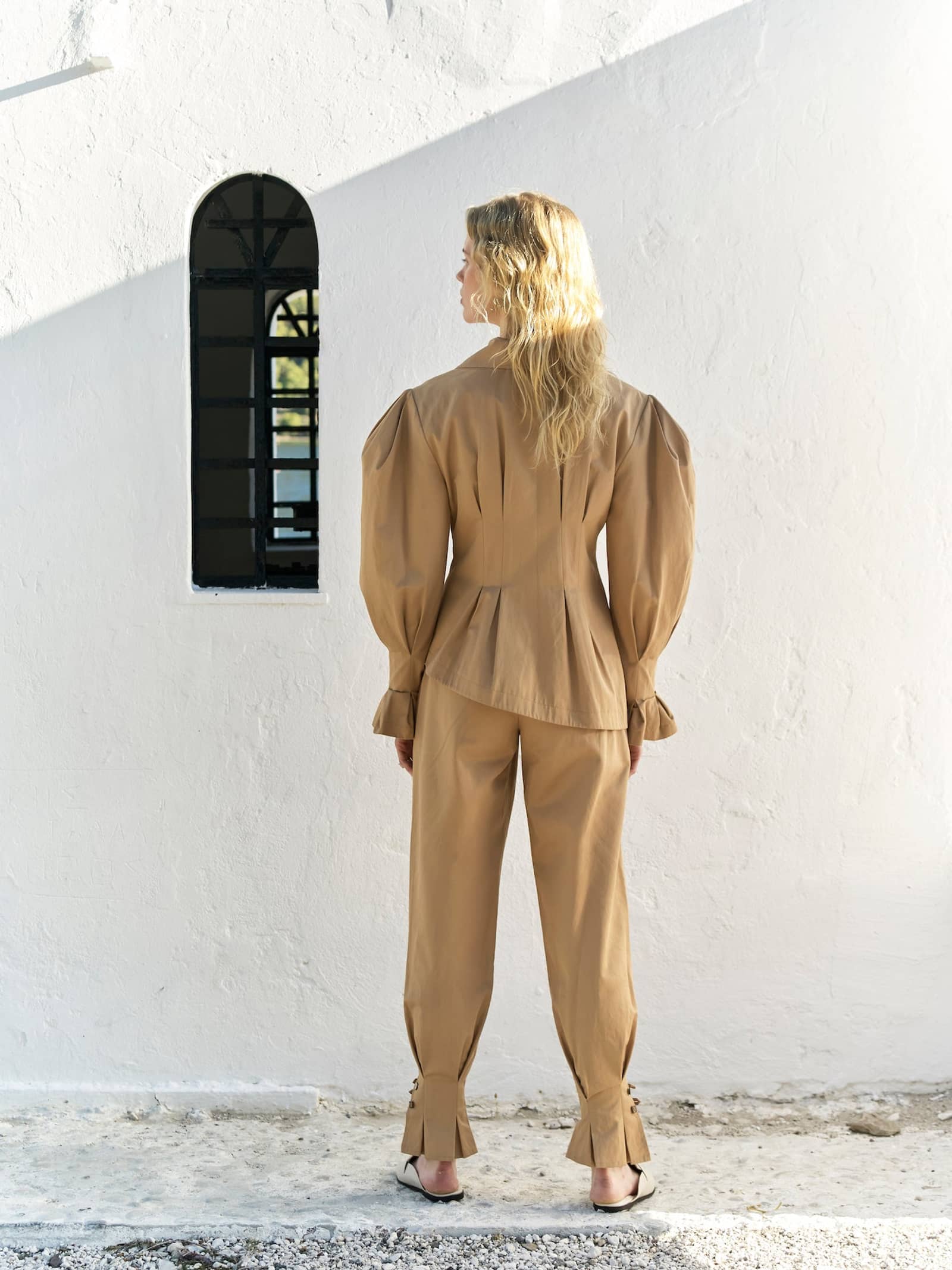 Raff Asymmetric Cotton Jacket made by Nazli Ceren