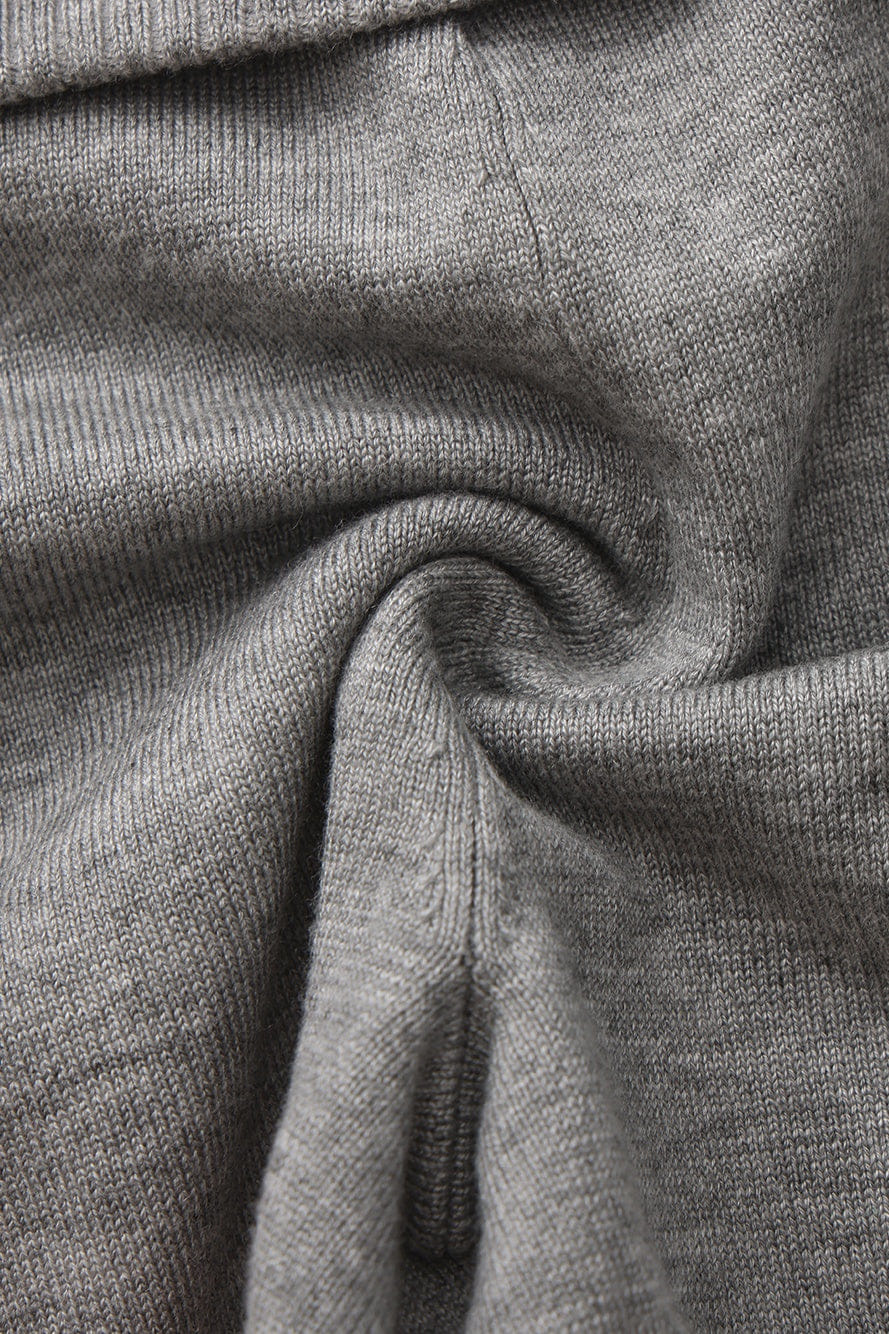 Millie Fold-Over Waistband Grey Knit Shorts made by Nana Jacqueline