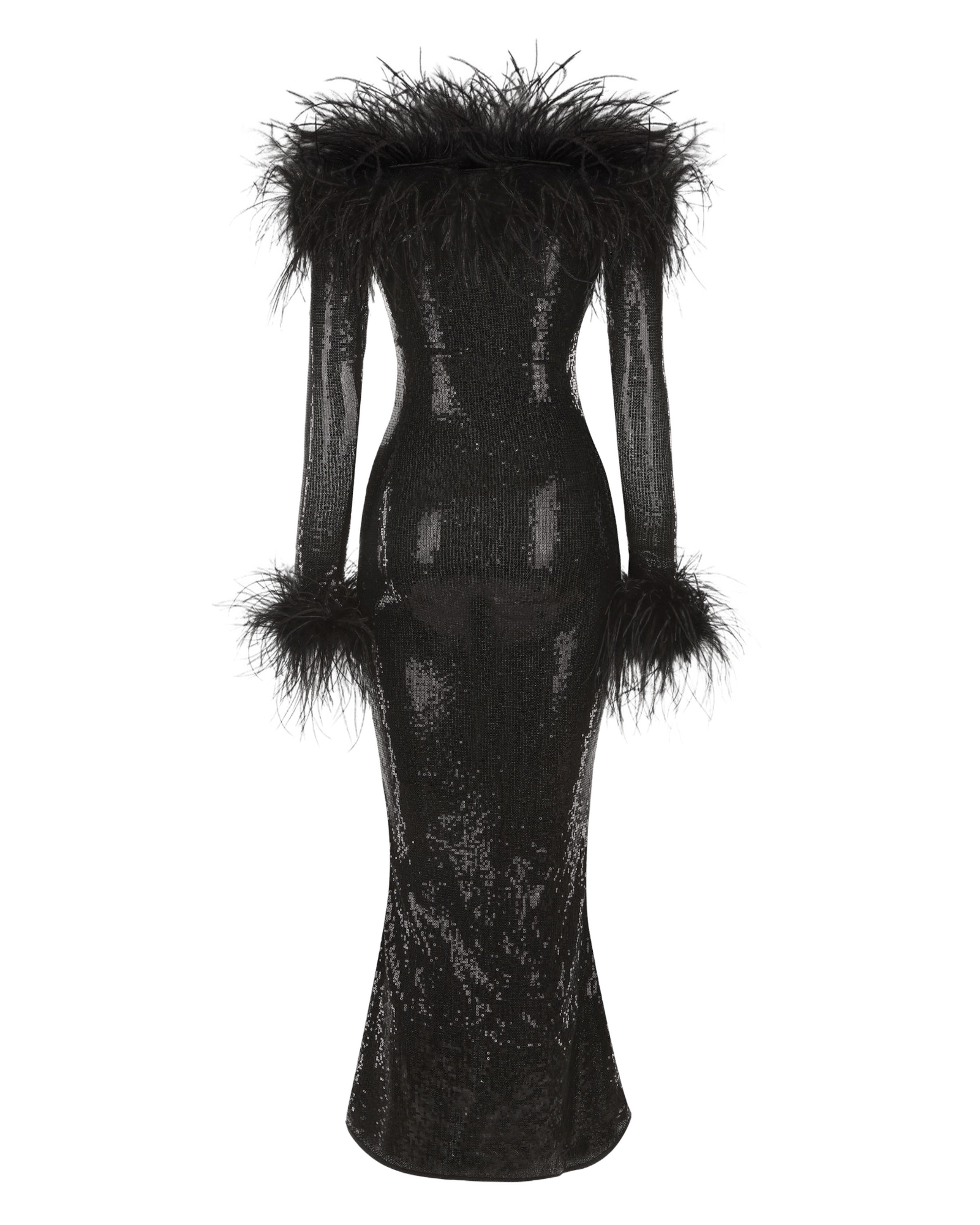 Neva Sequin Maxi Dress (Black) made by Nana Jacqueline