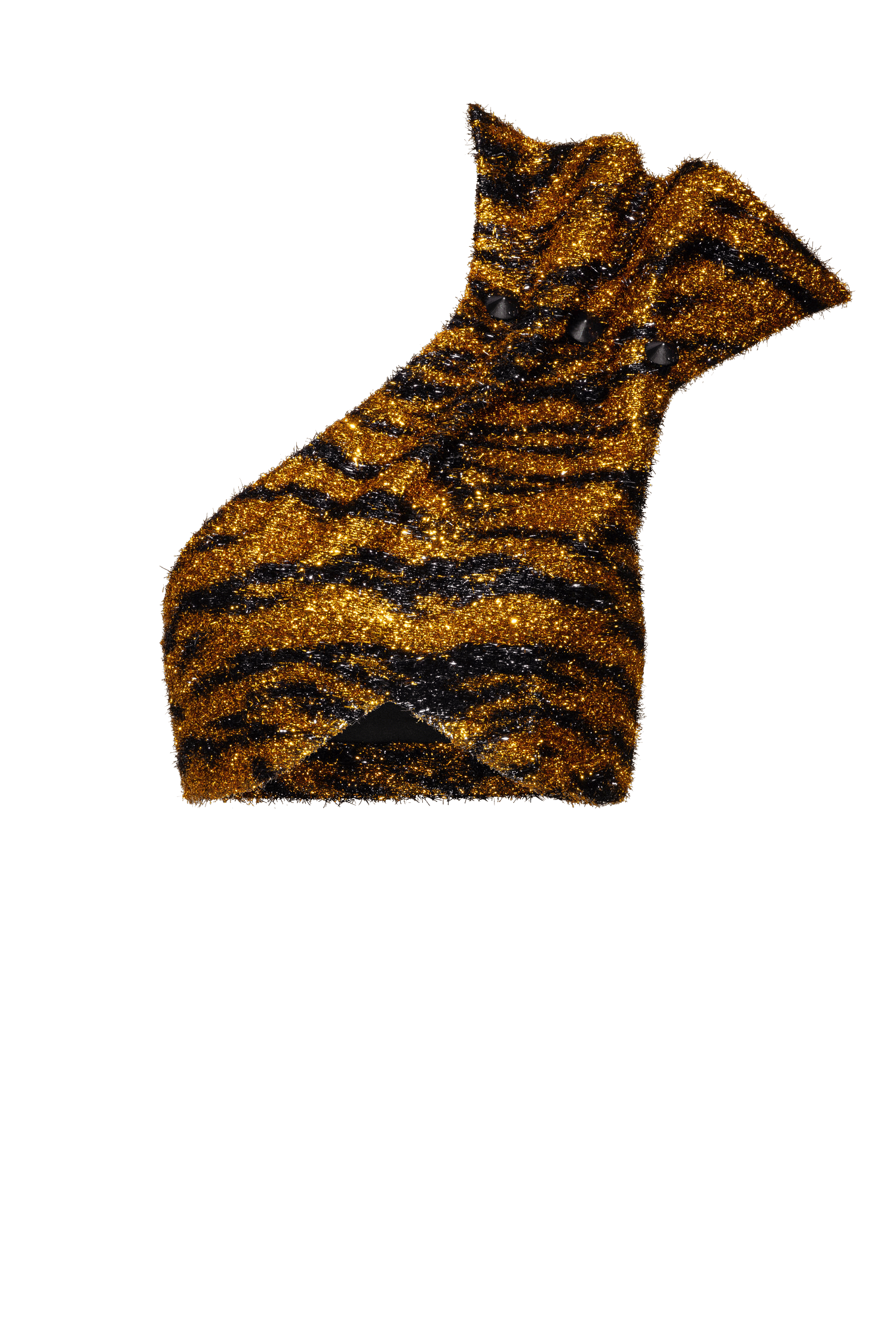 One Shoulder Fuzzy Top made by Maria Kokhia