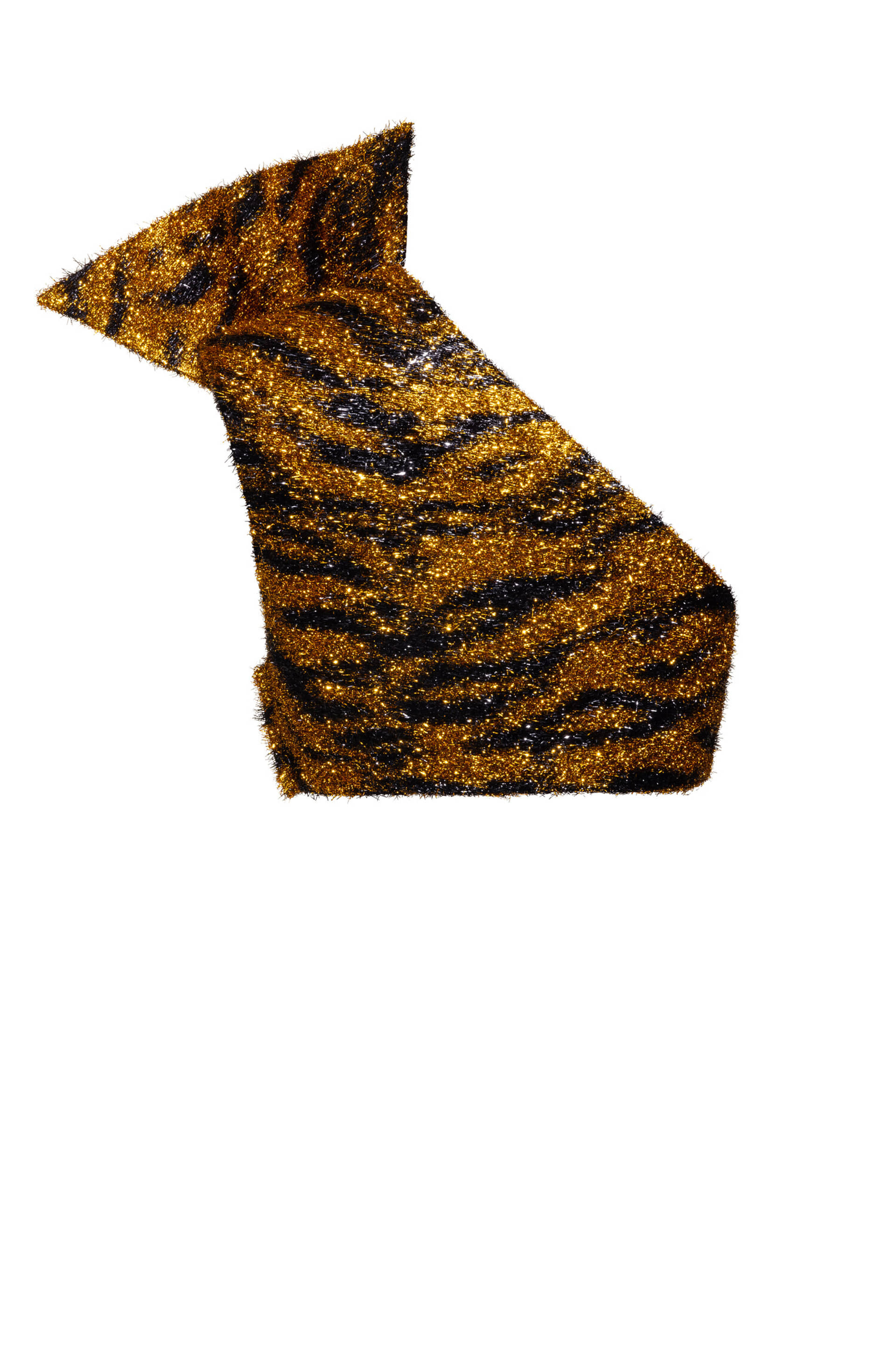 One Shoulder Fuzzy Top made by Maria Kokhia