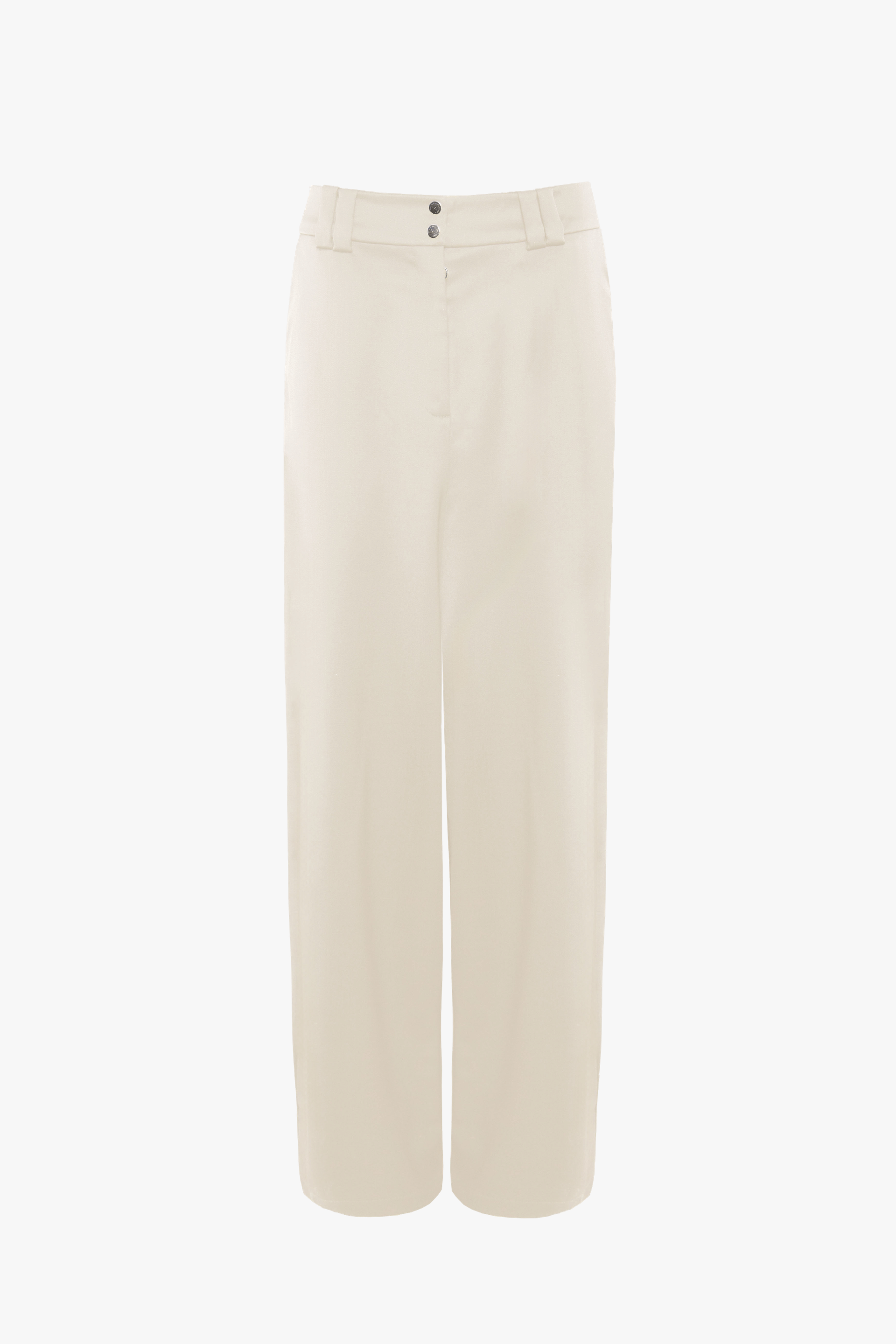 Low Waist Trousers in White made by Vestiaire d'un Oiseau Libre