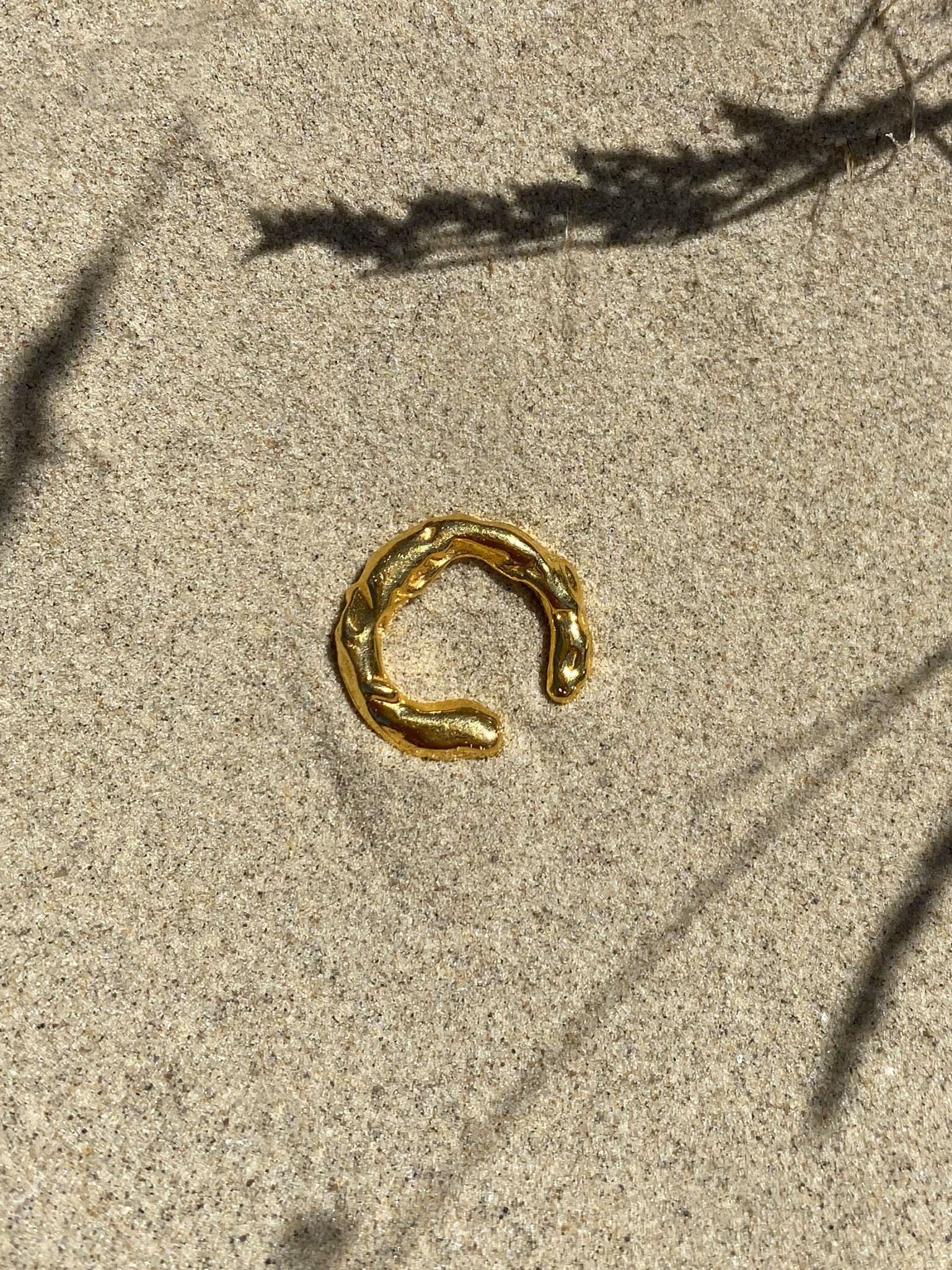 Talisman Ear Cuff Gold in Gold made by Eva Remenyi