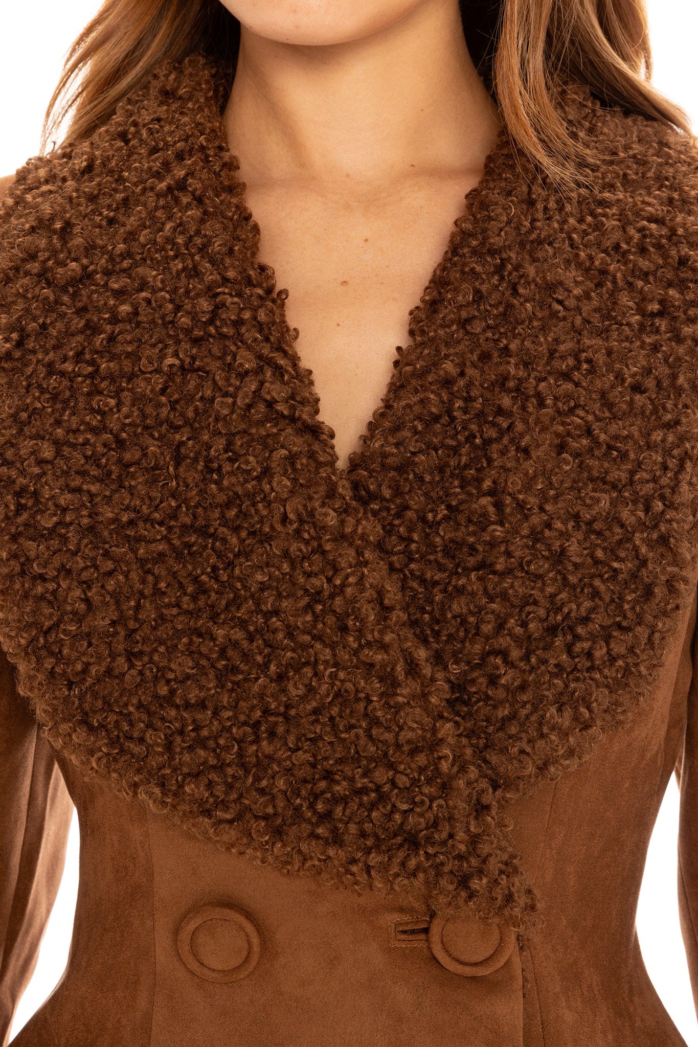 Celine Suede Coat (Brown) made by Nana Jacqueline