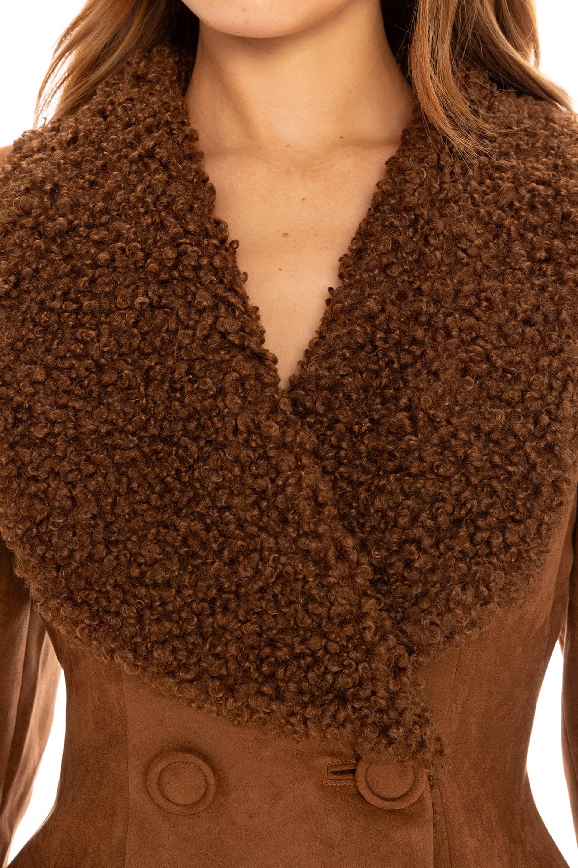 Celine Suede Coat (Brown) made by Nana Jacqueline