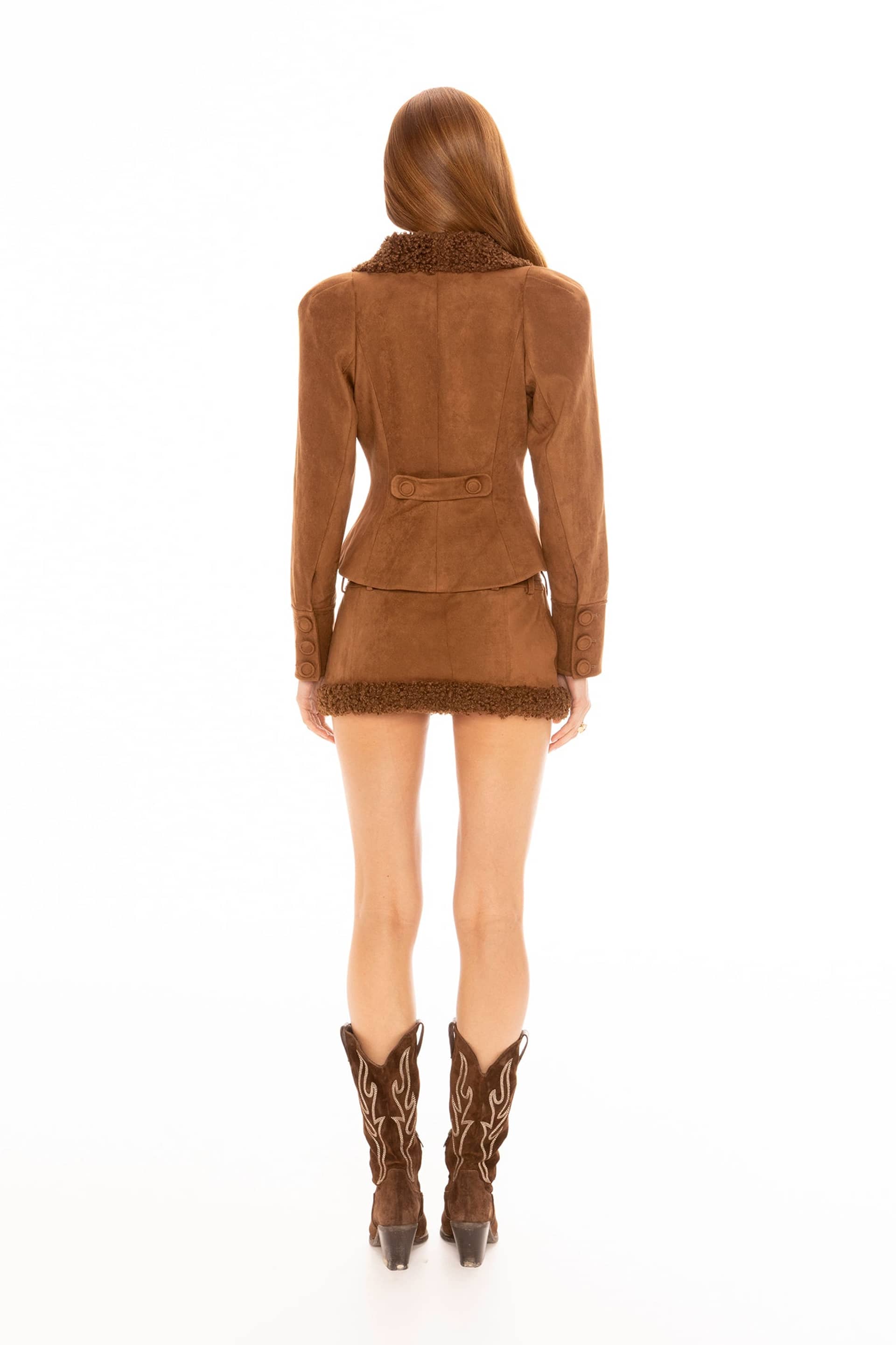 Celine Suede Coat (Brown) made by Nana Jacqueline