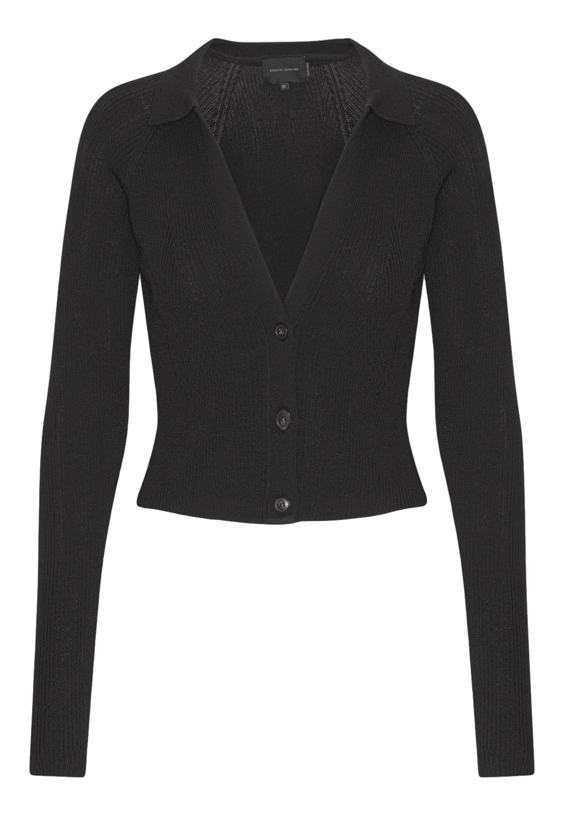 Ivory Cardigan - Black made by HERSKIND