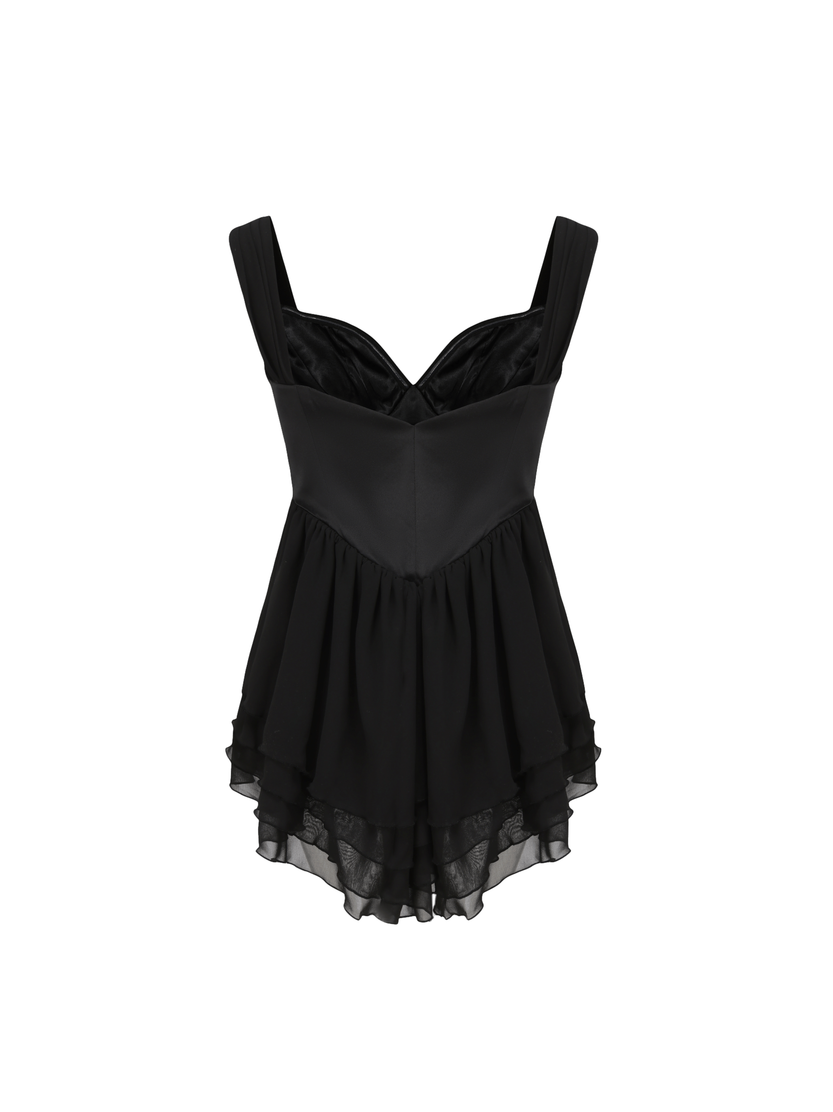 Sheila Chiffon Dress (Black) (Final Sale) in Black made by Nana Jacqueline
