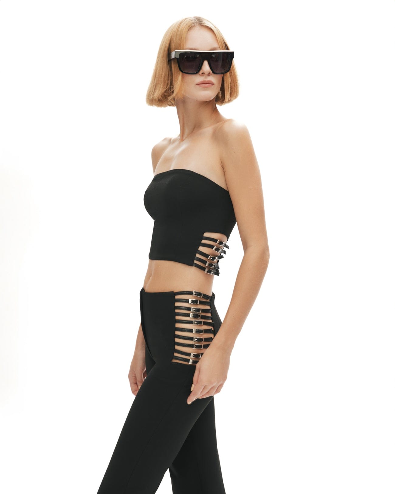 Power Trip Pants In Black made by Khela