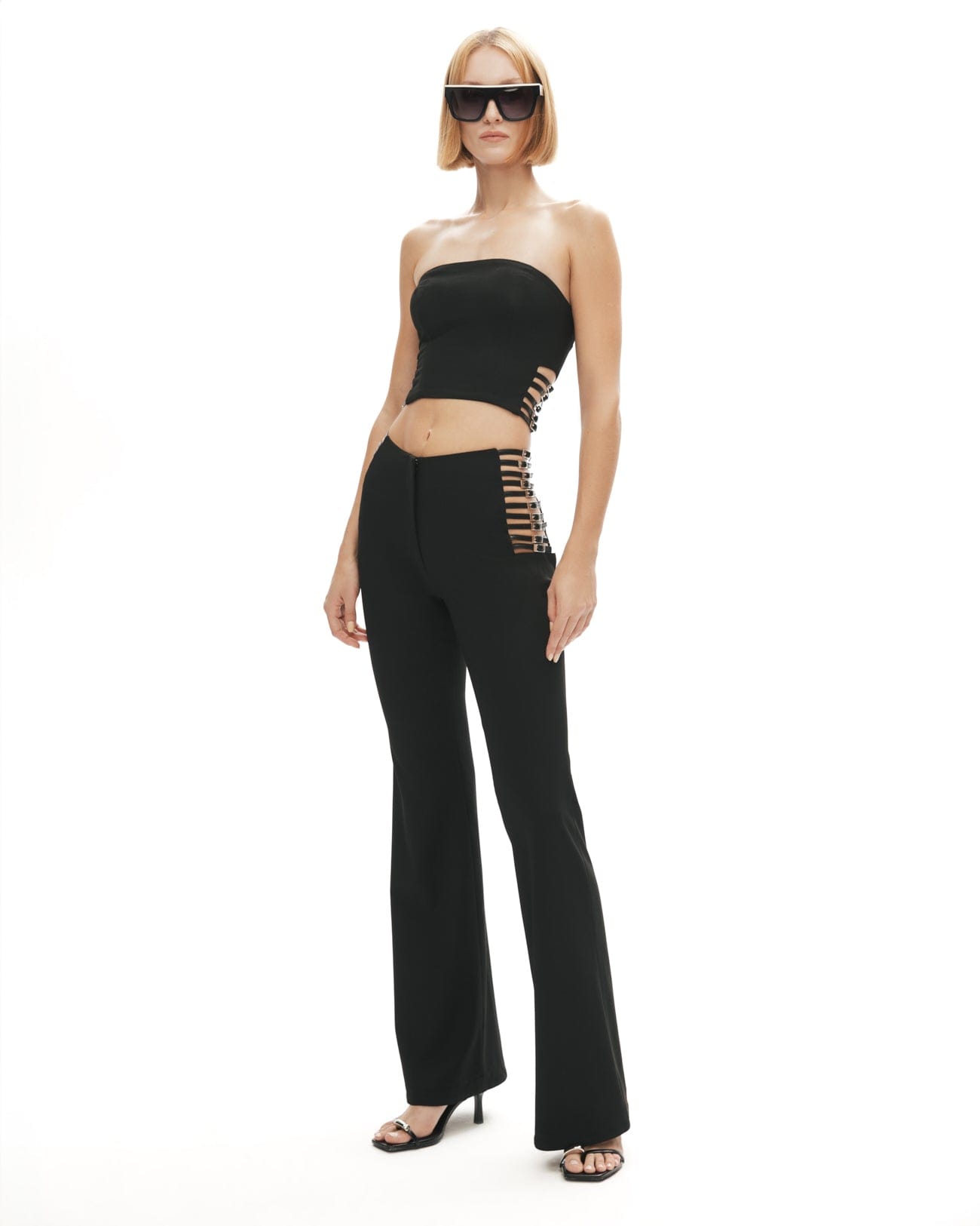 Power Trip Pants In Black made by Khela