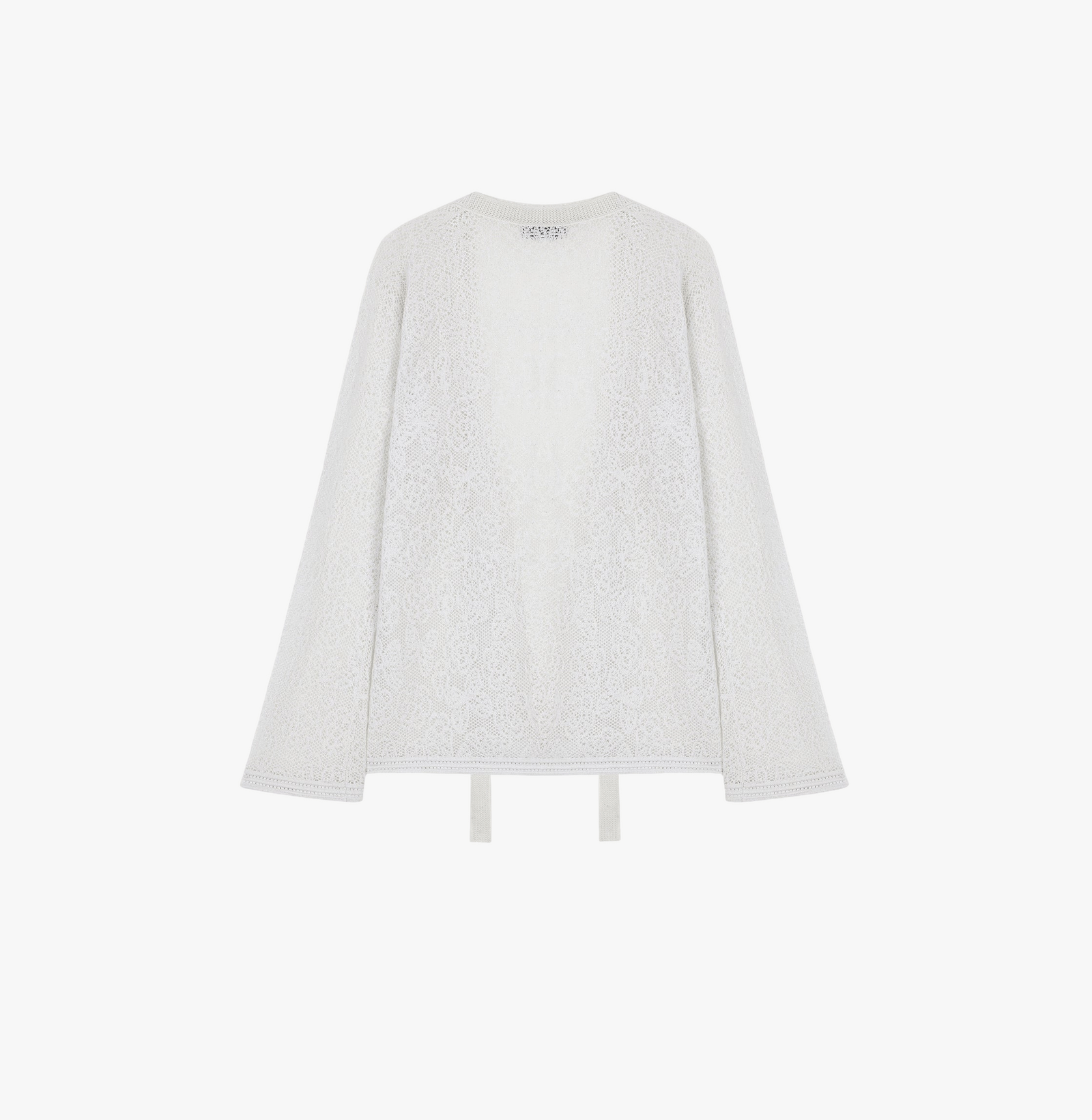 POINTELLE JACQUARD RIBBON CARDIGAN made by CRUSH Collection