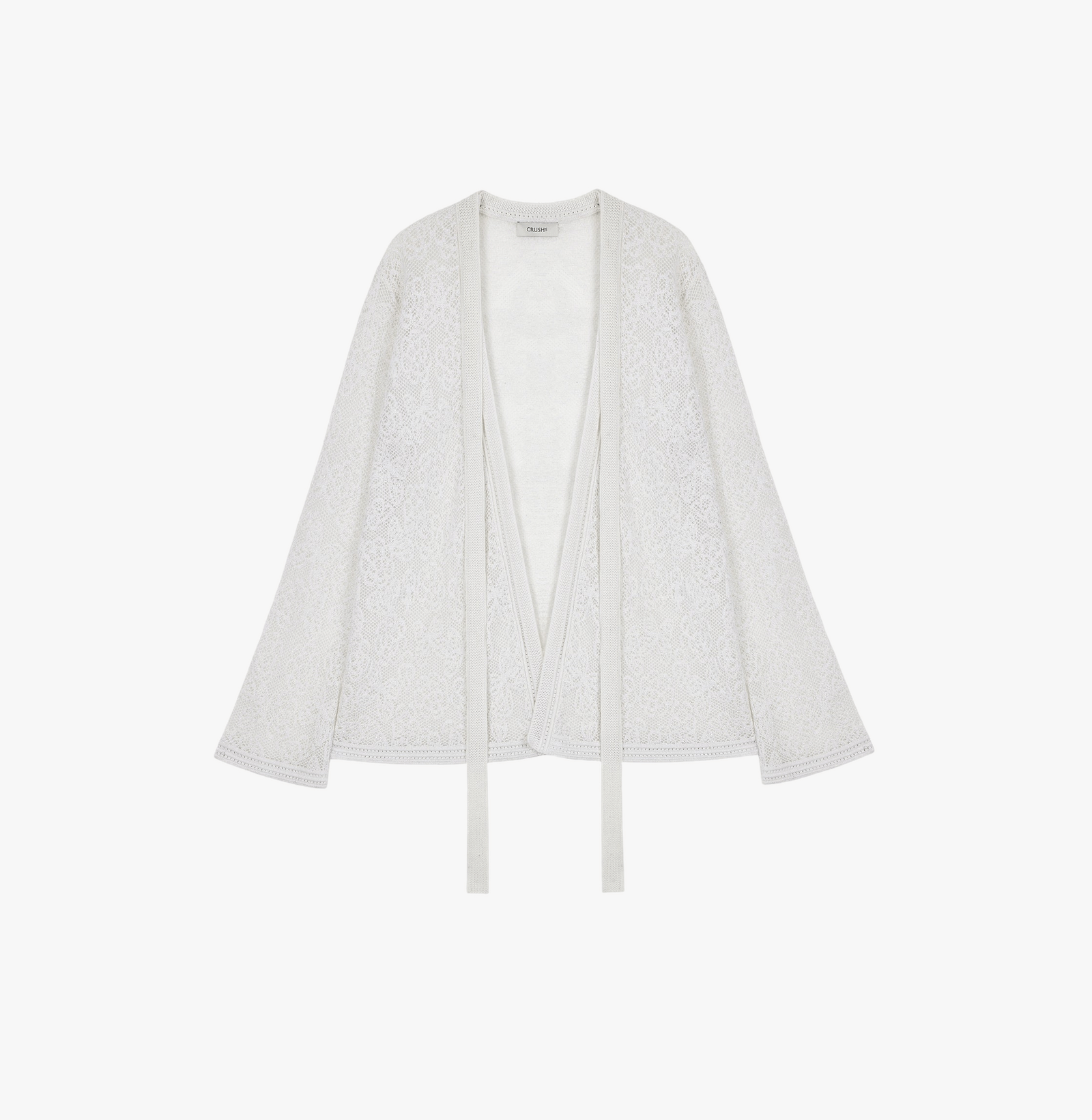 POINTELLE JACQUARD RIBBON CARDIGAN made by CRUSH Collection