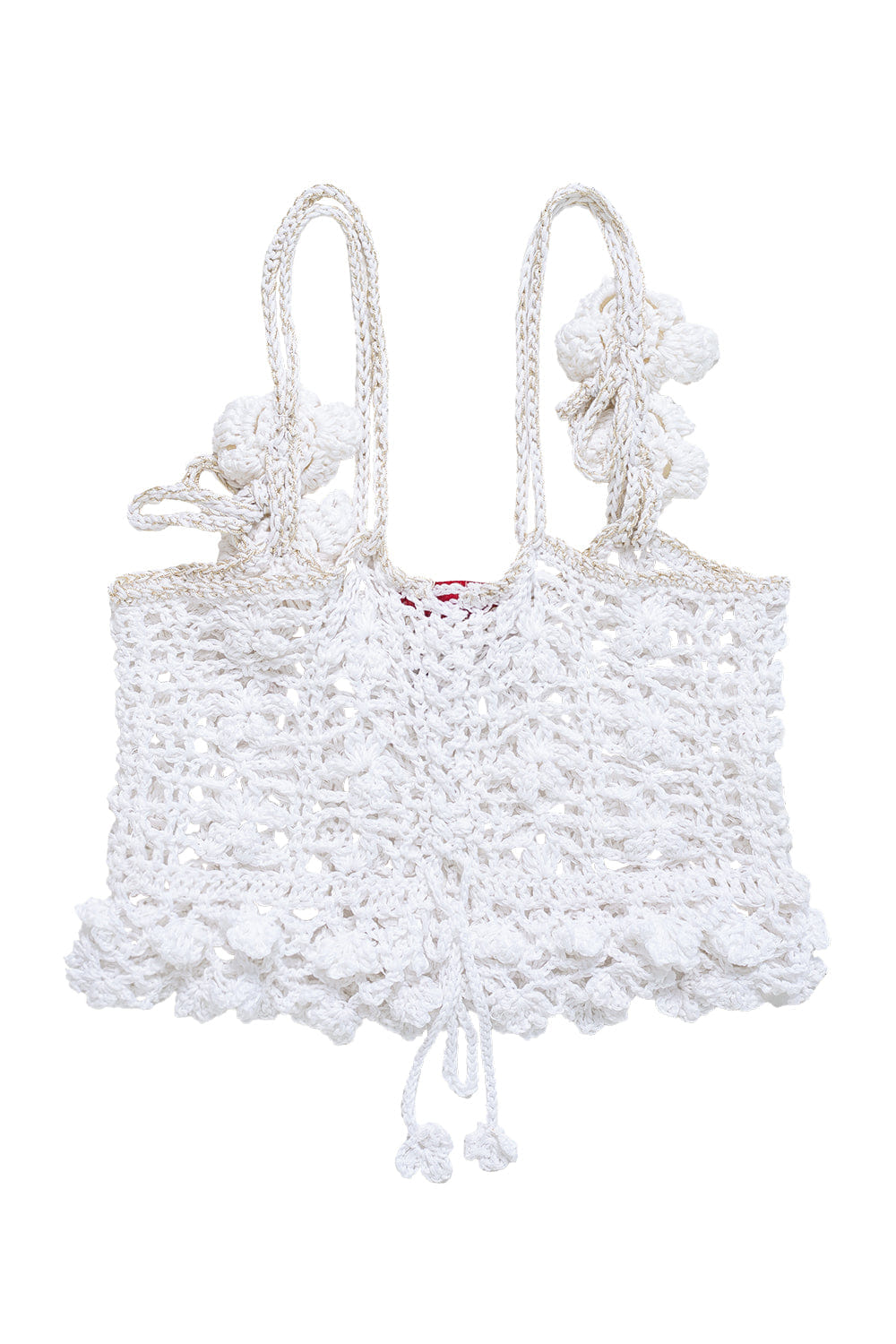 White Vanilla Handmade Crochet Top made by ANDREEVA