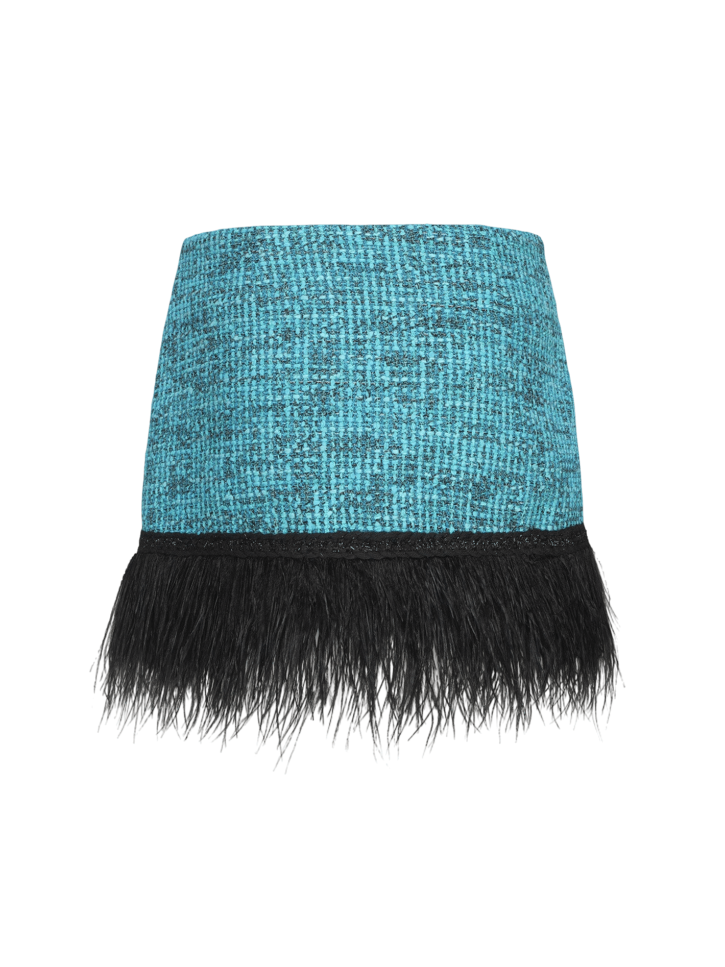 Daphne Feather Tweed Skirt (Blue) made by Nana Jacqueline