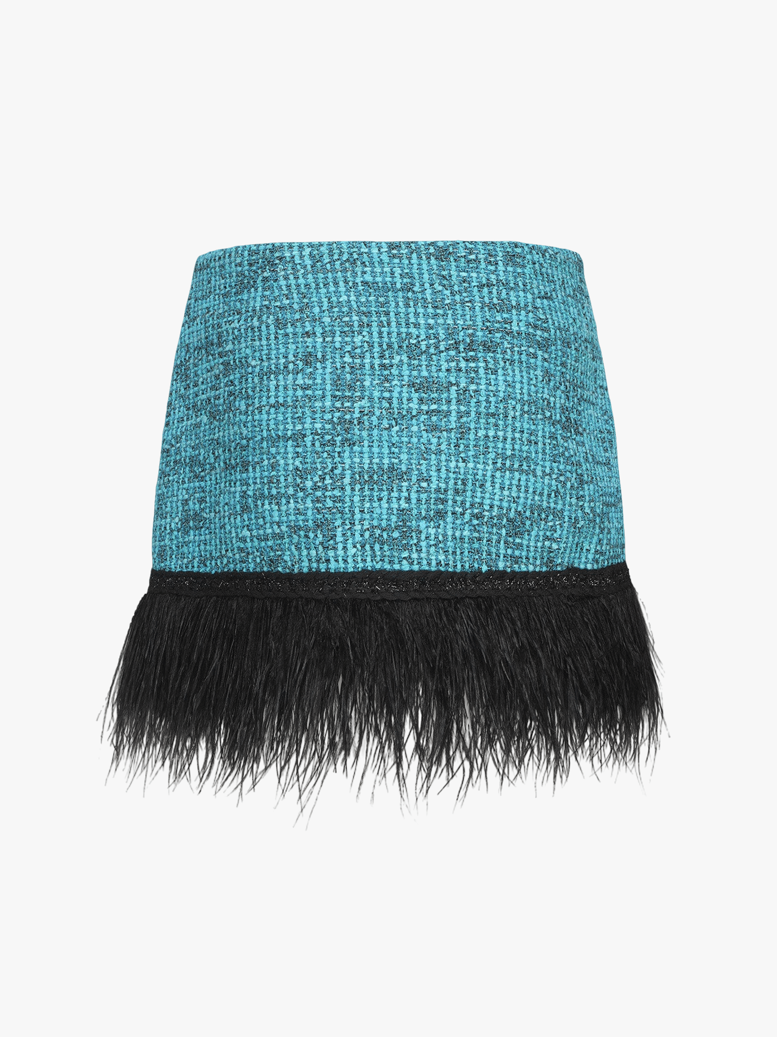 Daphne Feather Tweed Skirt (Blue) made by Nana Jacqueline