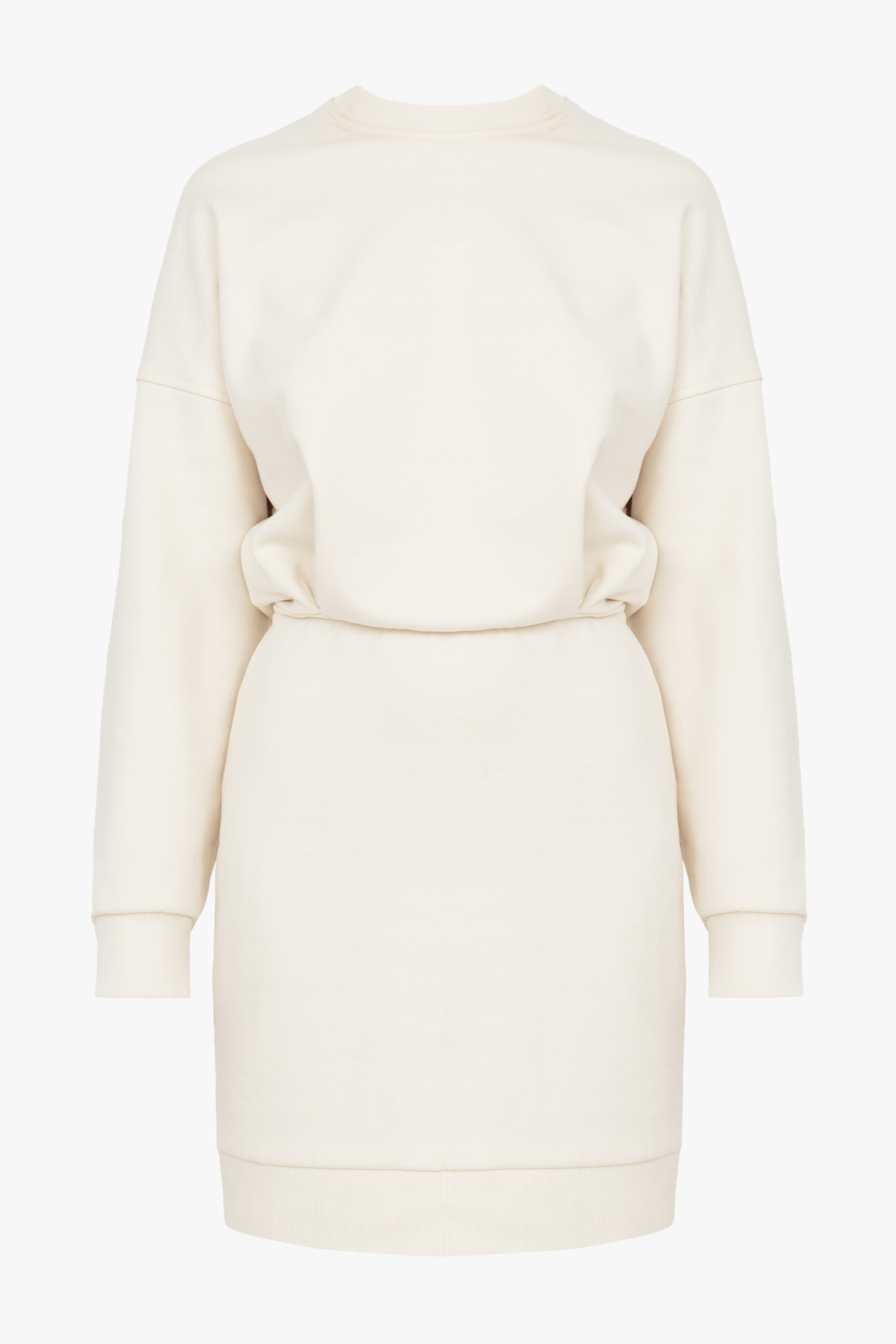 NIKA Pastel Mini Jersey Dress With Long Sleeves made by UNDRESS