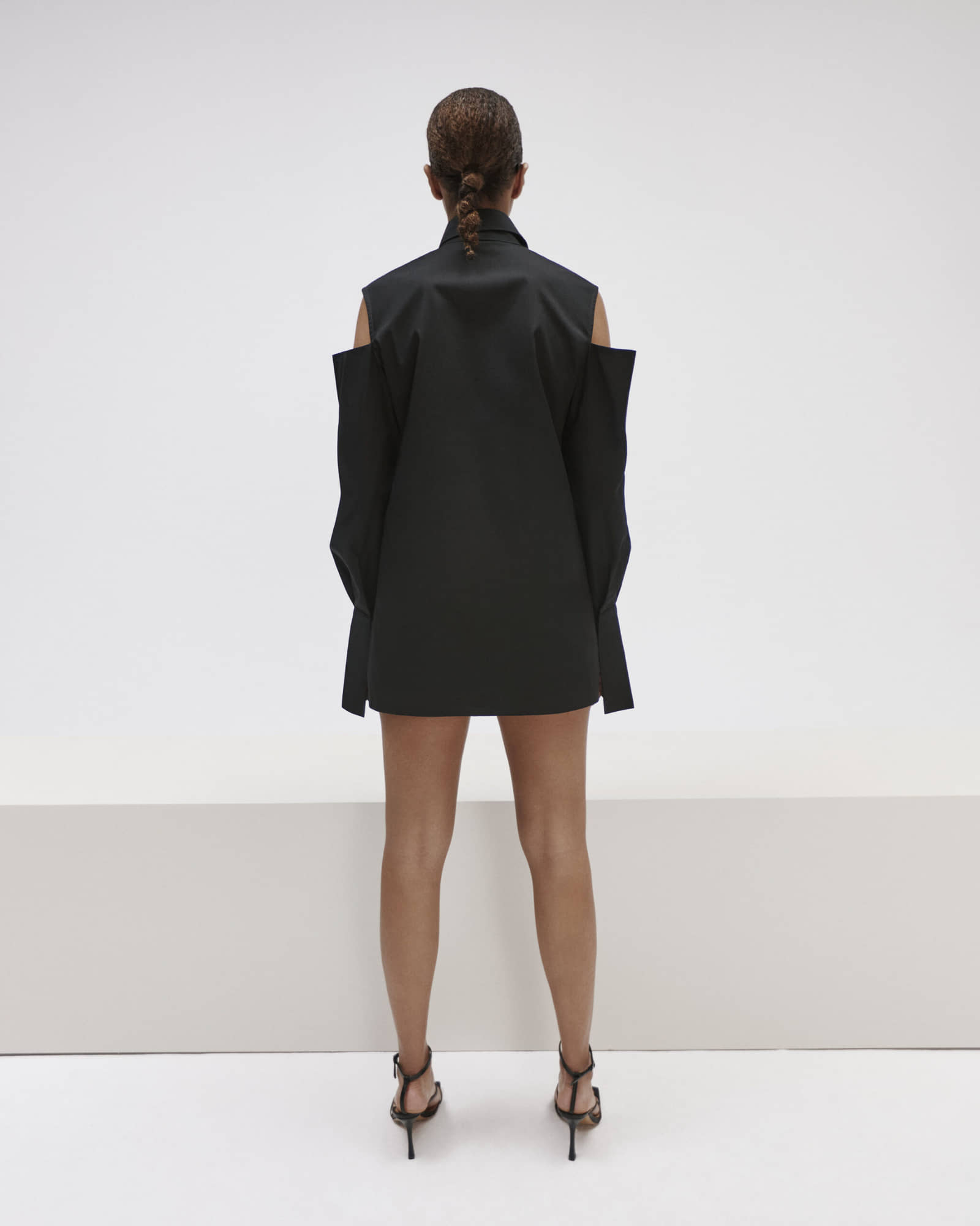 Longline Shirt Tie - Bare Shoulders made by YAVORSKA