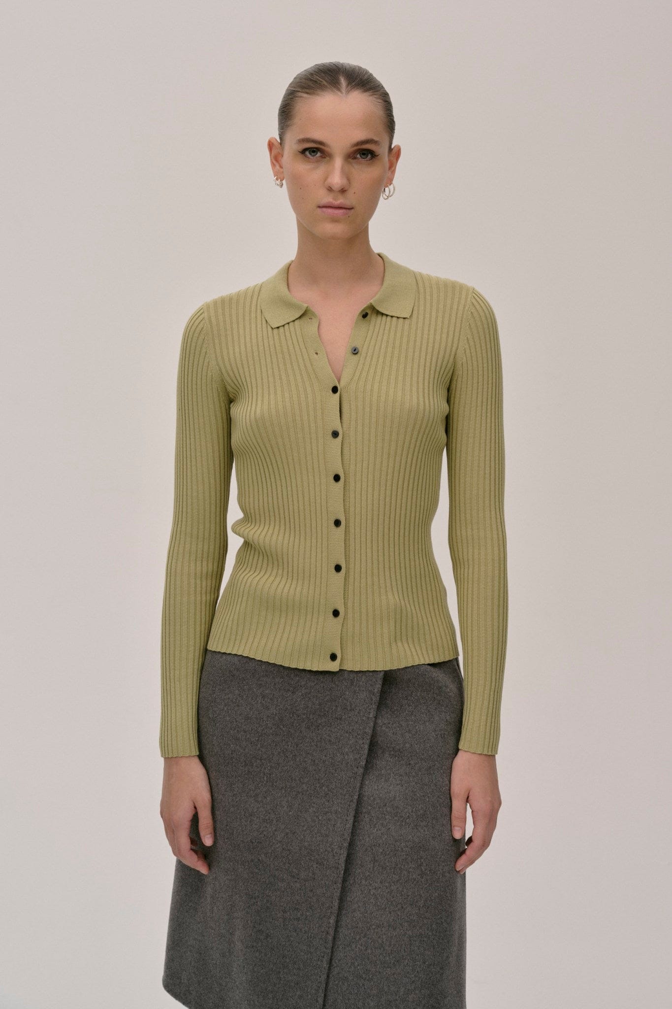 Turner Knit Cardigan - Green made by HERSKIND