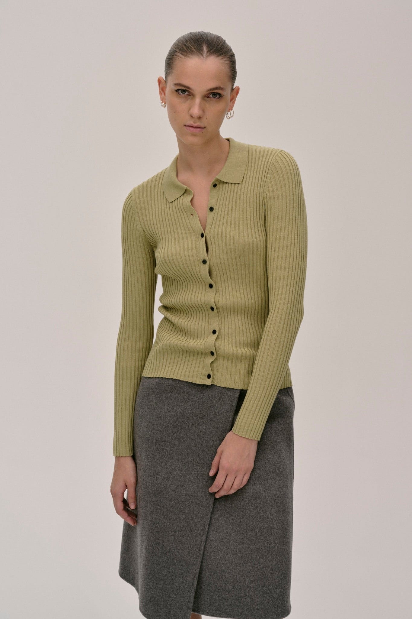 Turner Knit Cardigan - Green made by HERSKIND