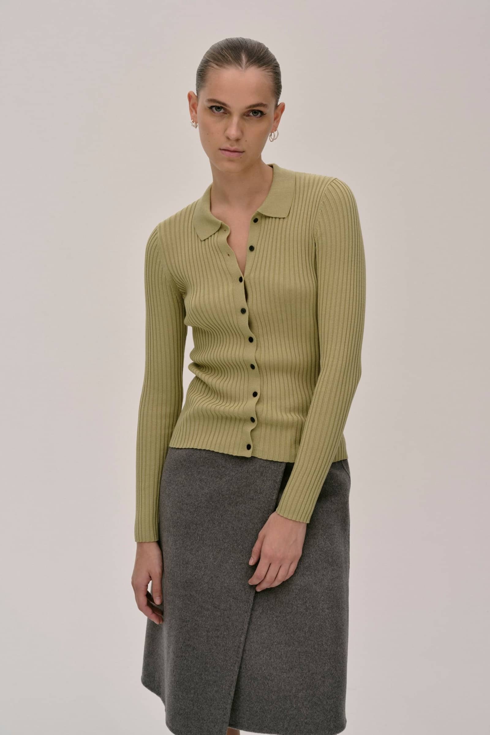 Turner Knit Cardigan - Green made by HERSKIND