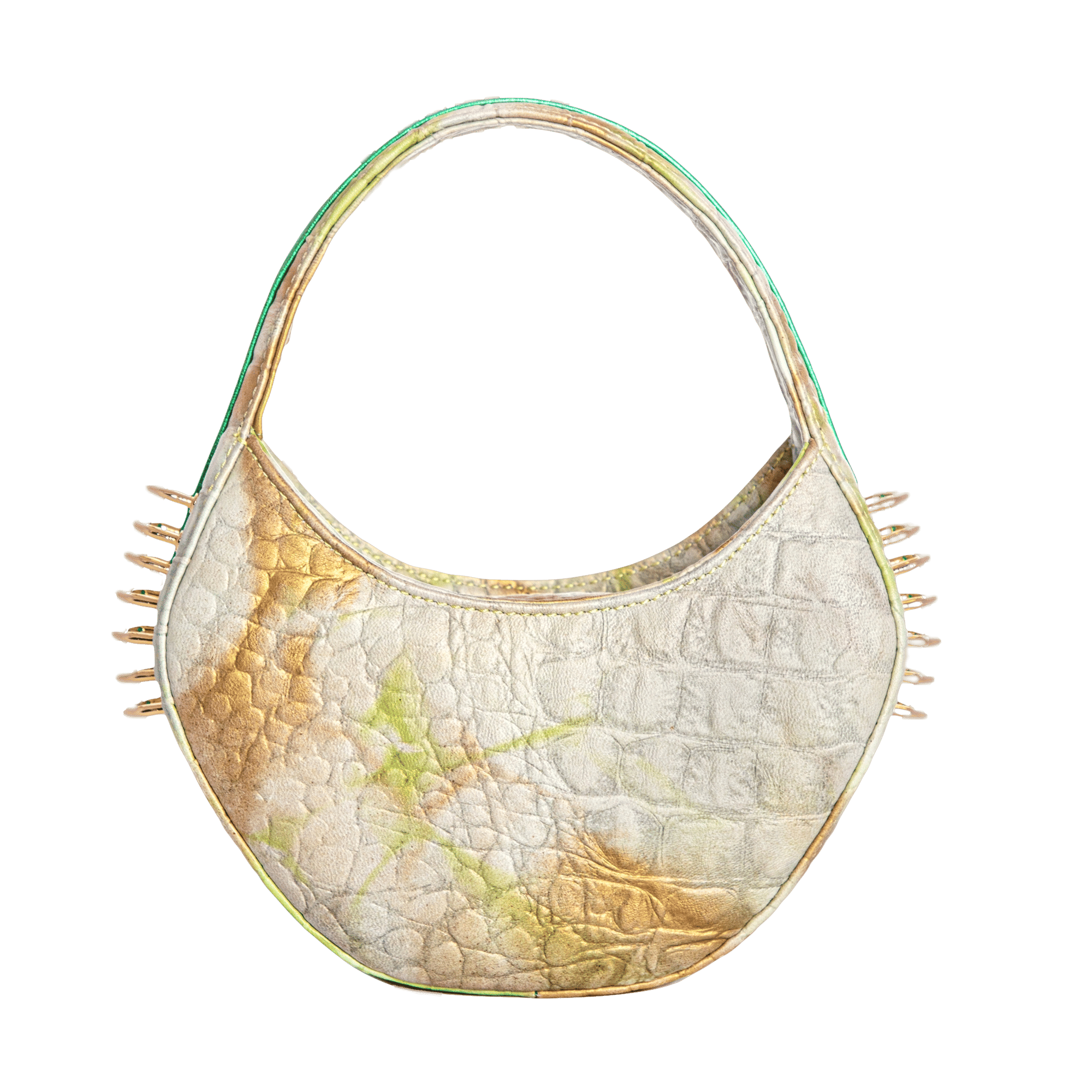 Jari'aa - Pistachio - Half Moon Bag made by ALIEL