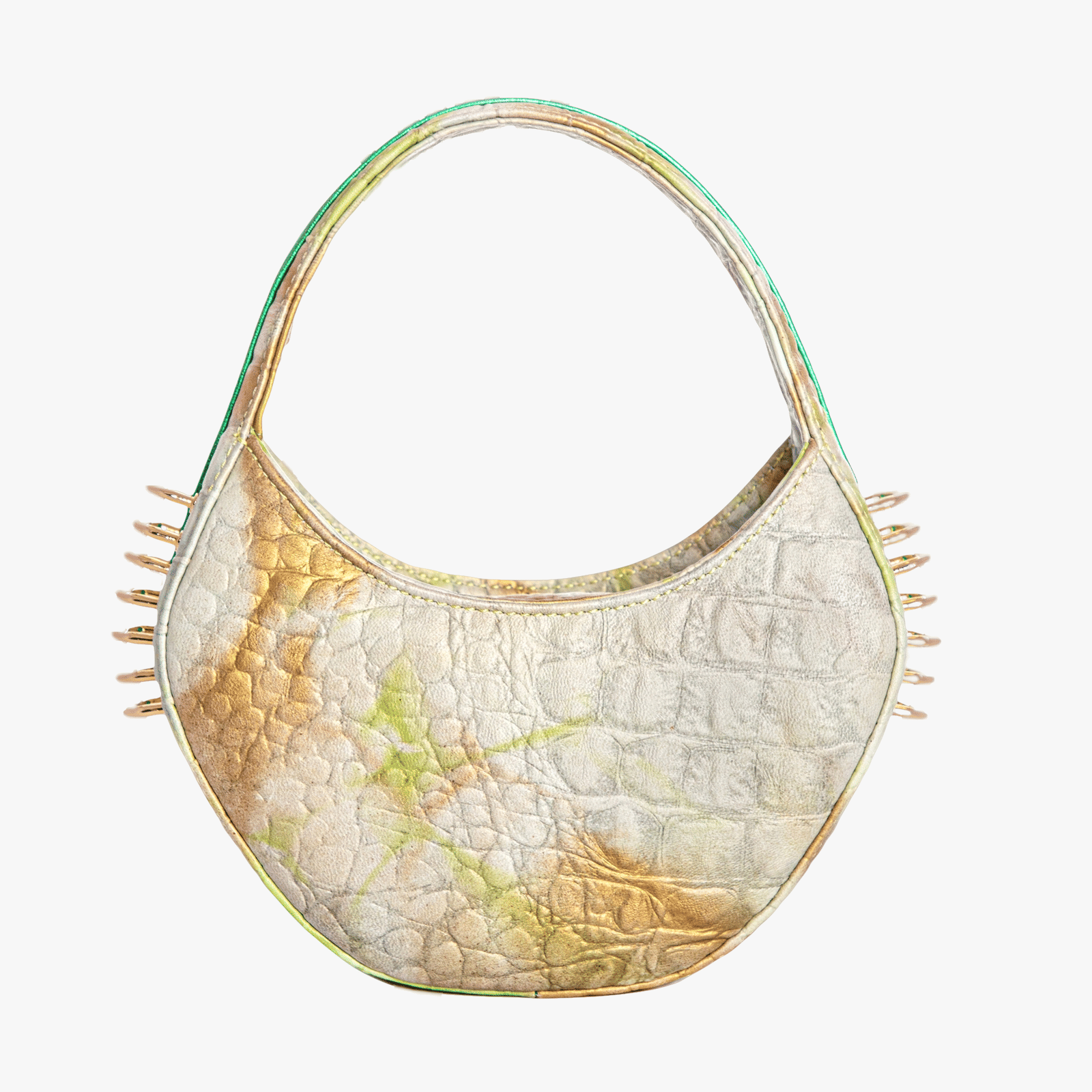 Jari'aa - Pistachio - Half Moon Bag made by ALIEL