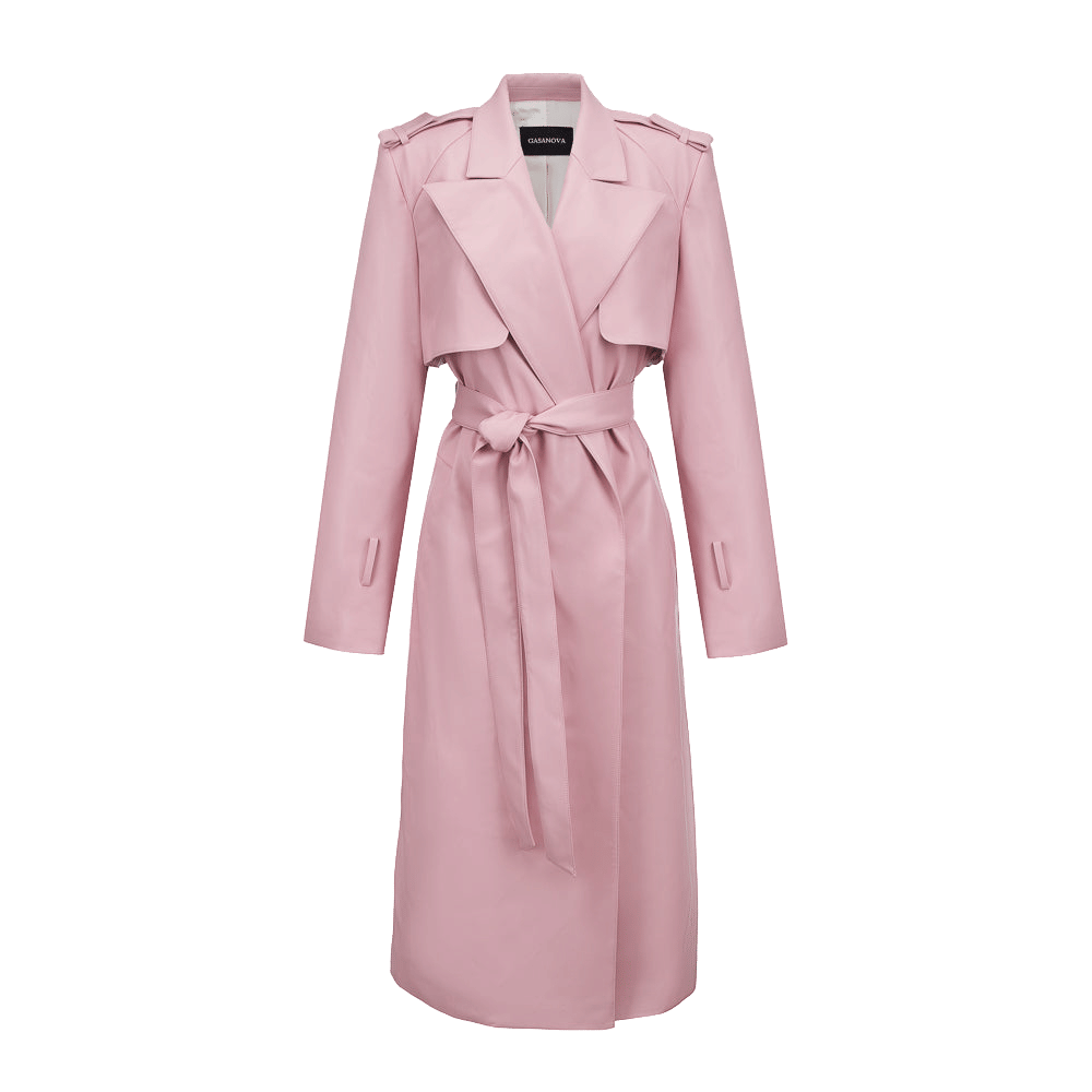 Eco-leather Trench made by Gasanova