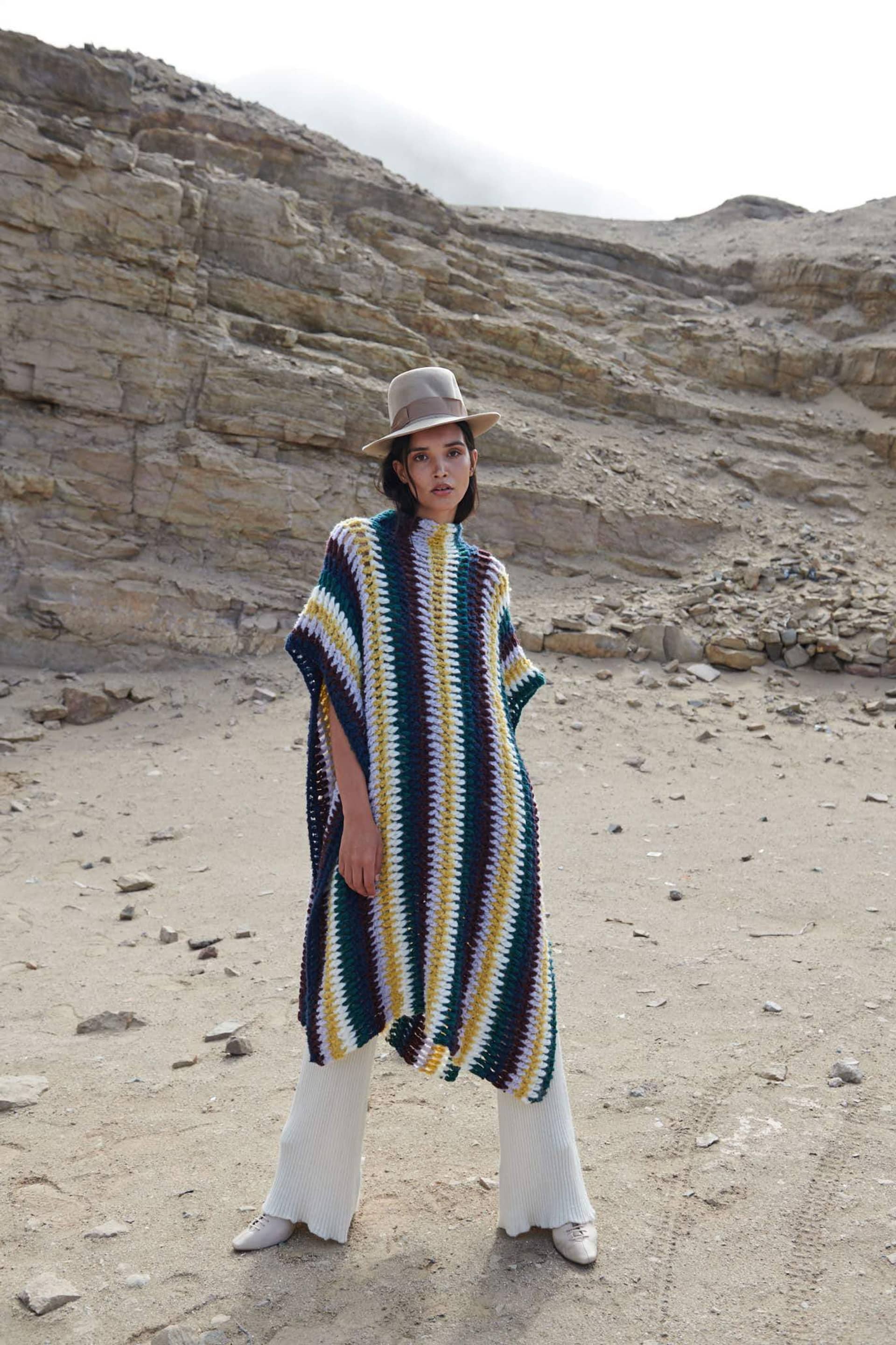 MANGO cape in Multi color made by AYNI