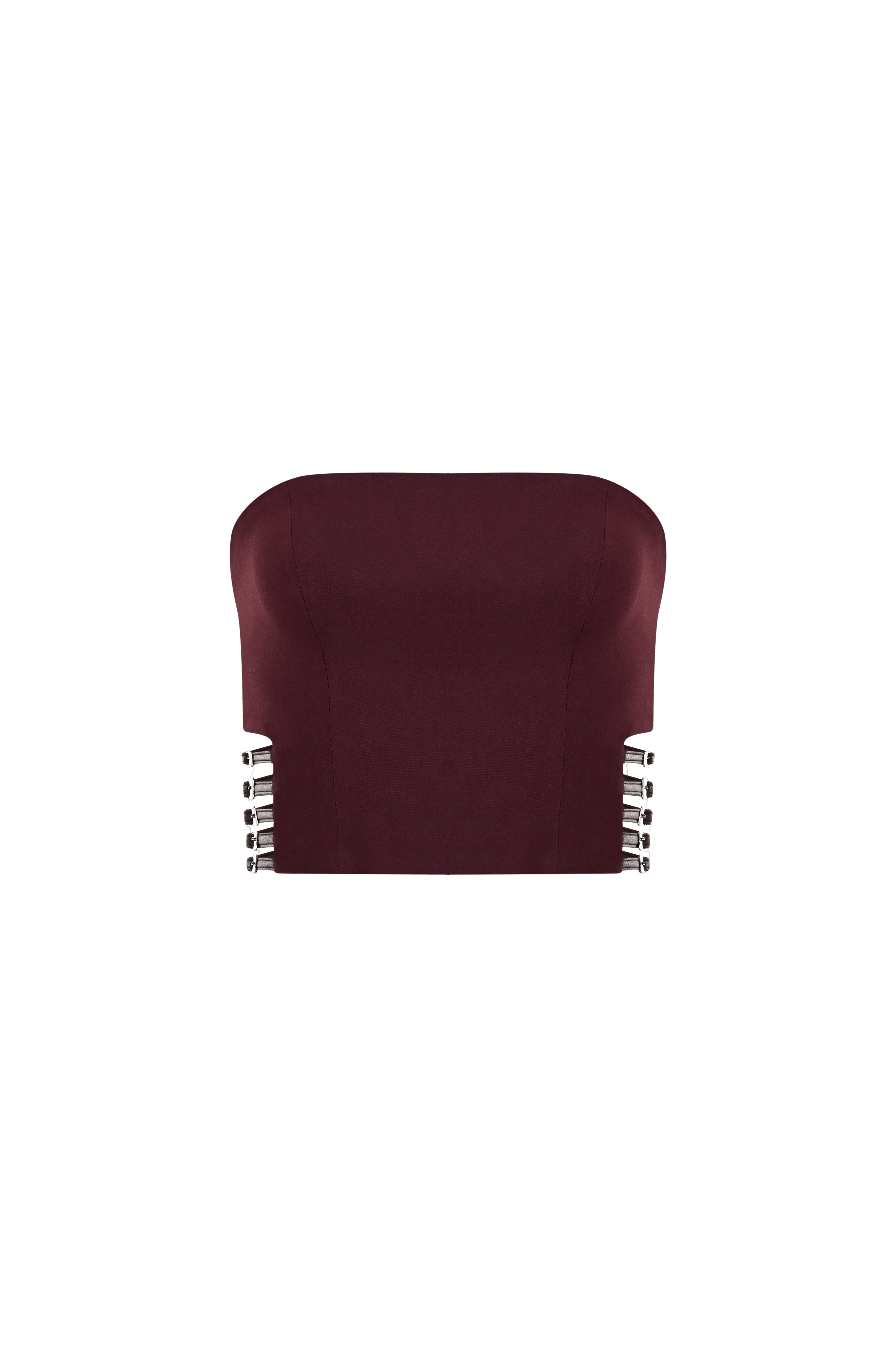 Power Trip Top In Merlot made by Khela