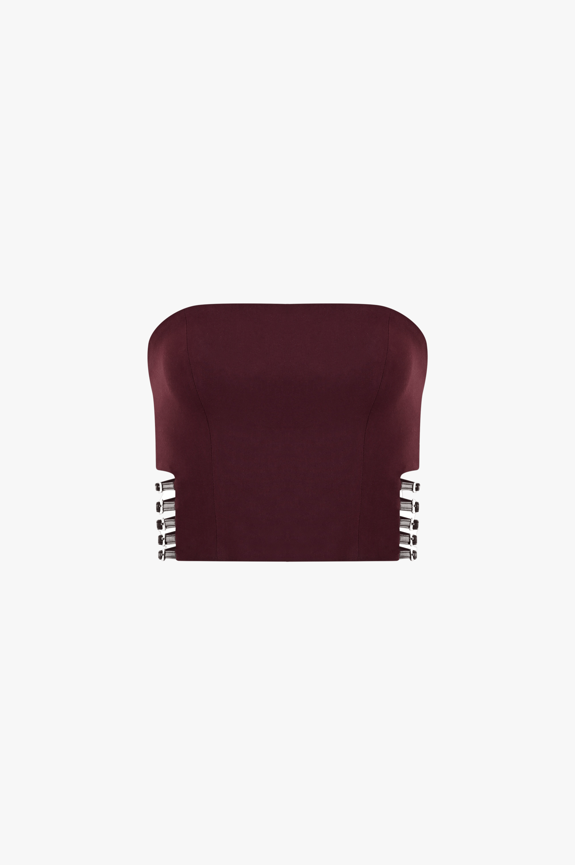 Power Trip Top In Merlot made by Khela