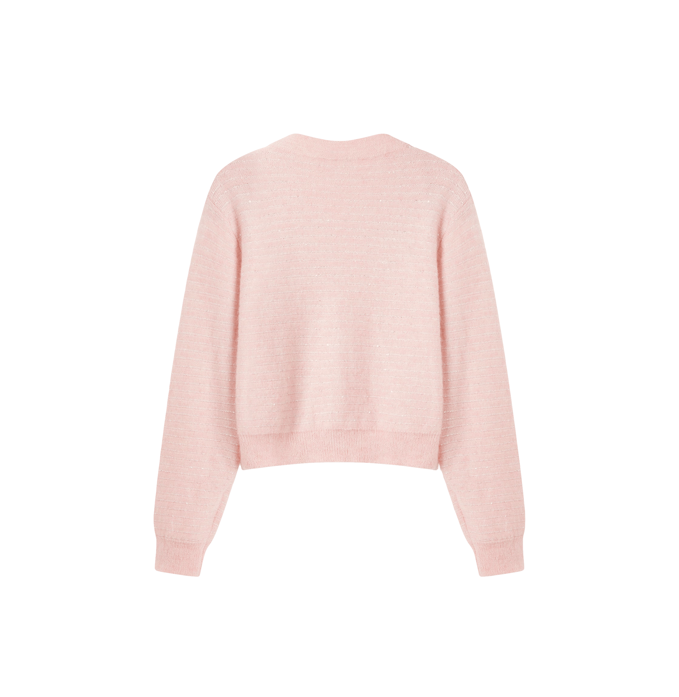 SEQUINED SHORT CARDIGAN in Pink made by CRUSH Collection