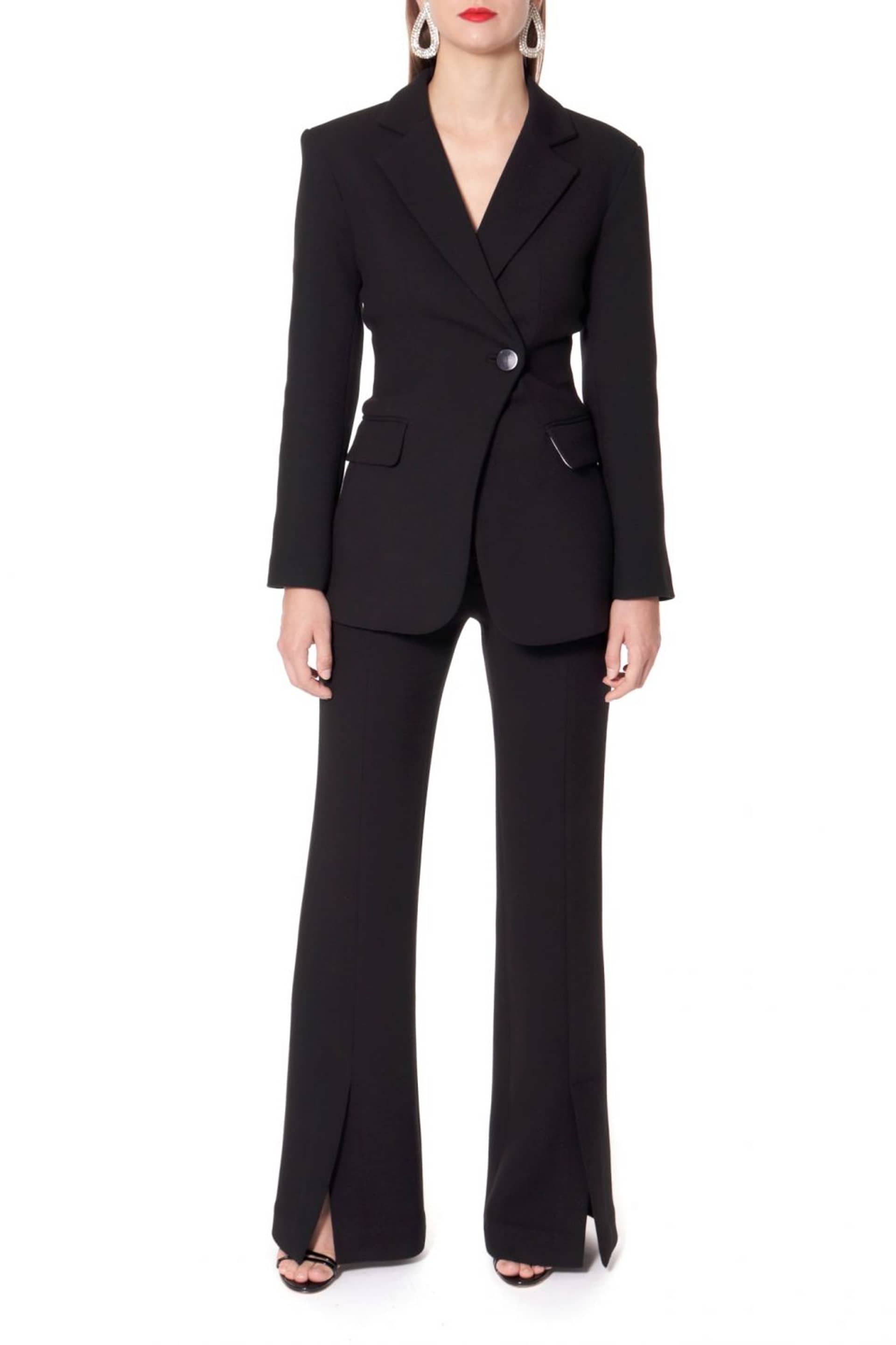 Blazer Isabella Designer Black in Black made by HALEWSKI