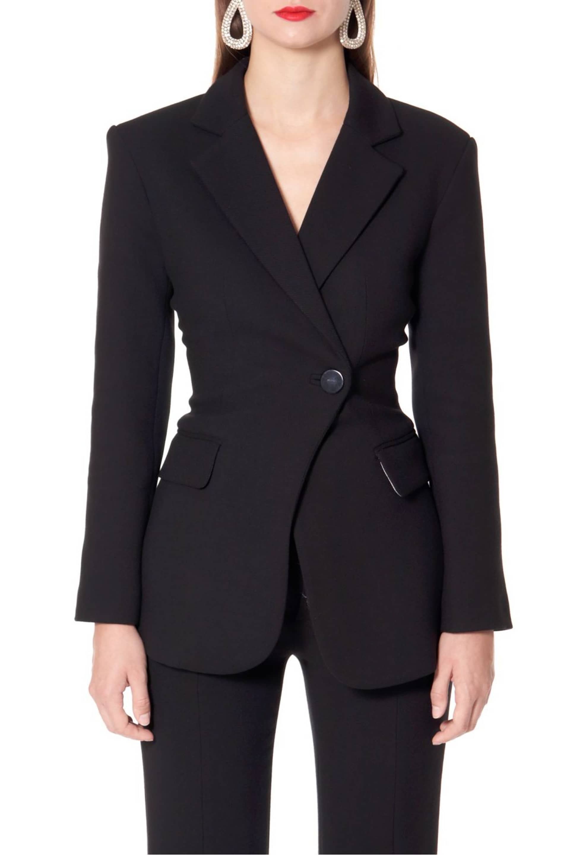 Blazer Isabella Designer Black in Black made by HALEWSKI