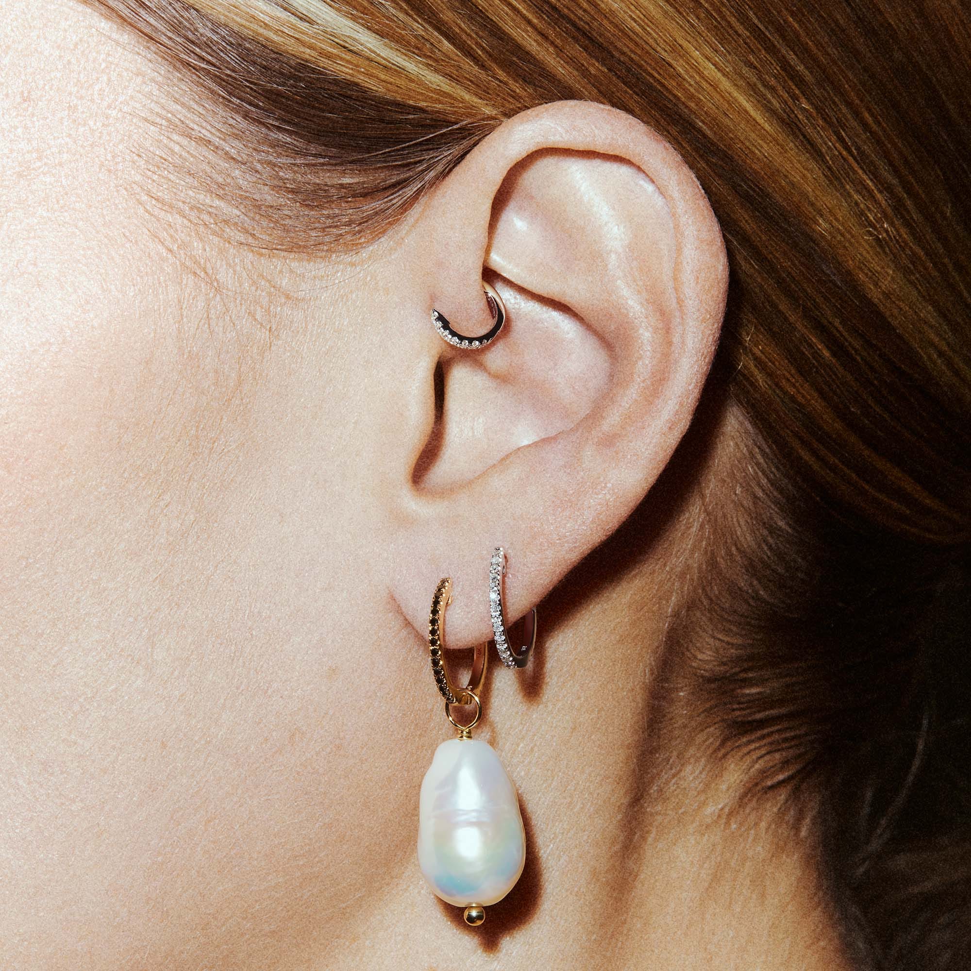 PEARL PENDANT - WHITE GOLD made by ENNUI