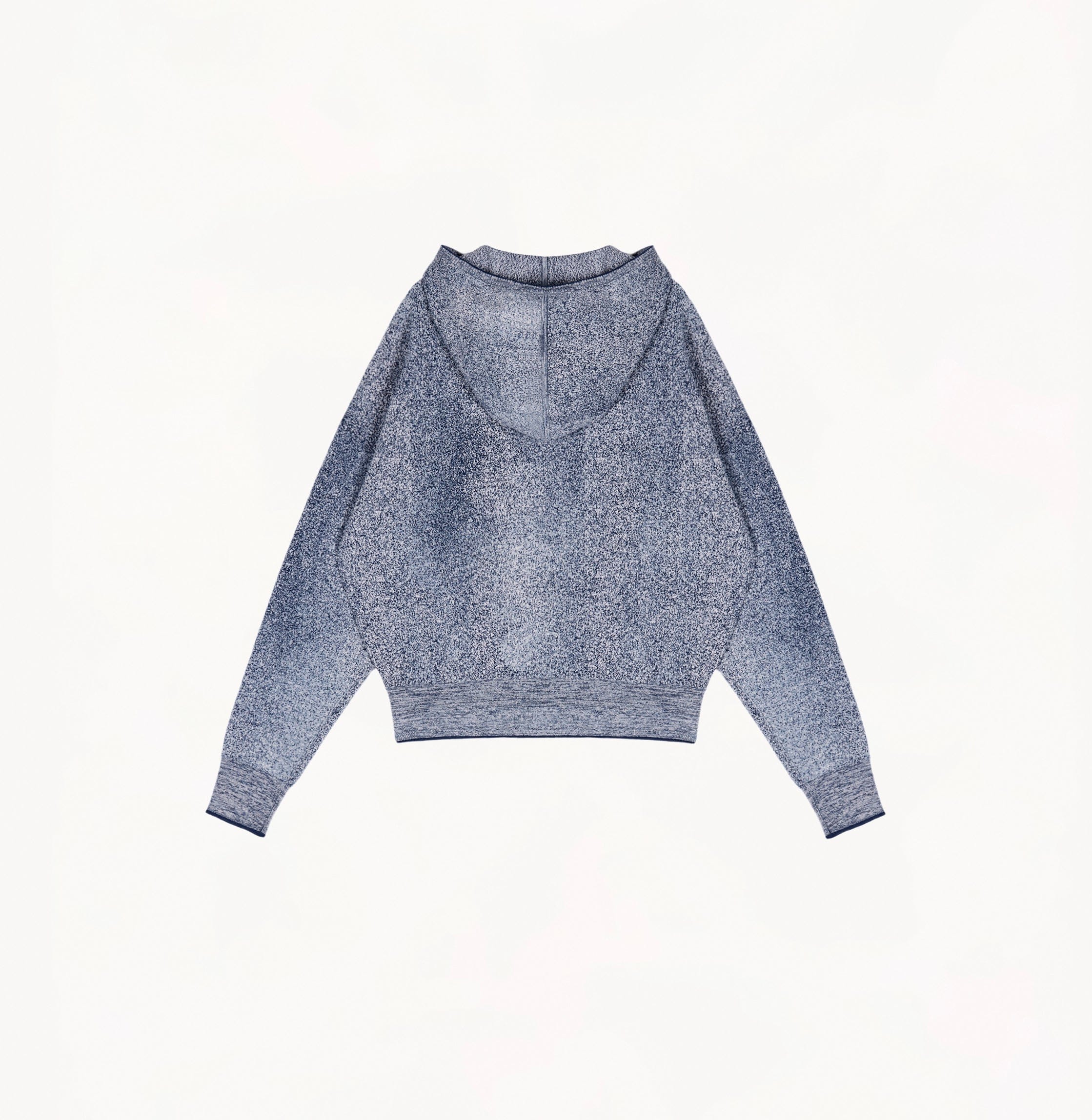 DENIM-LOOK HOODED CARDIGAN made by CRUSH Collection