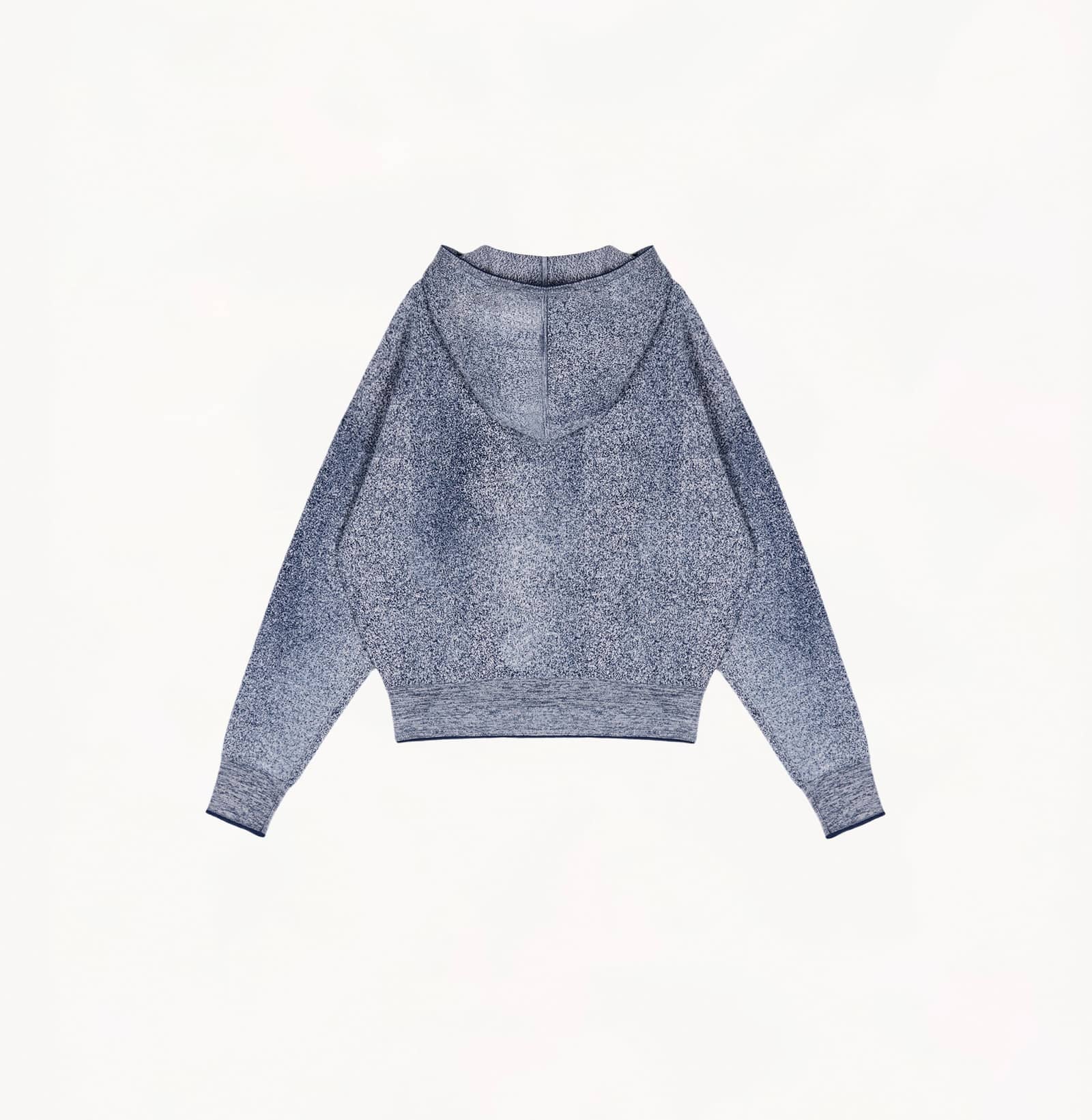 DENIM-LOOK HOODED CARDIGAN made by CRUSH Collection