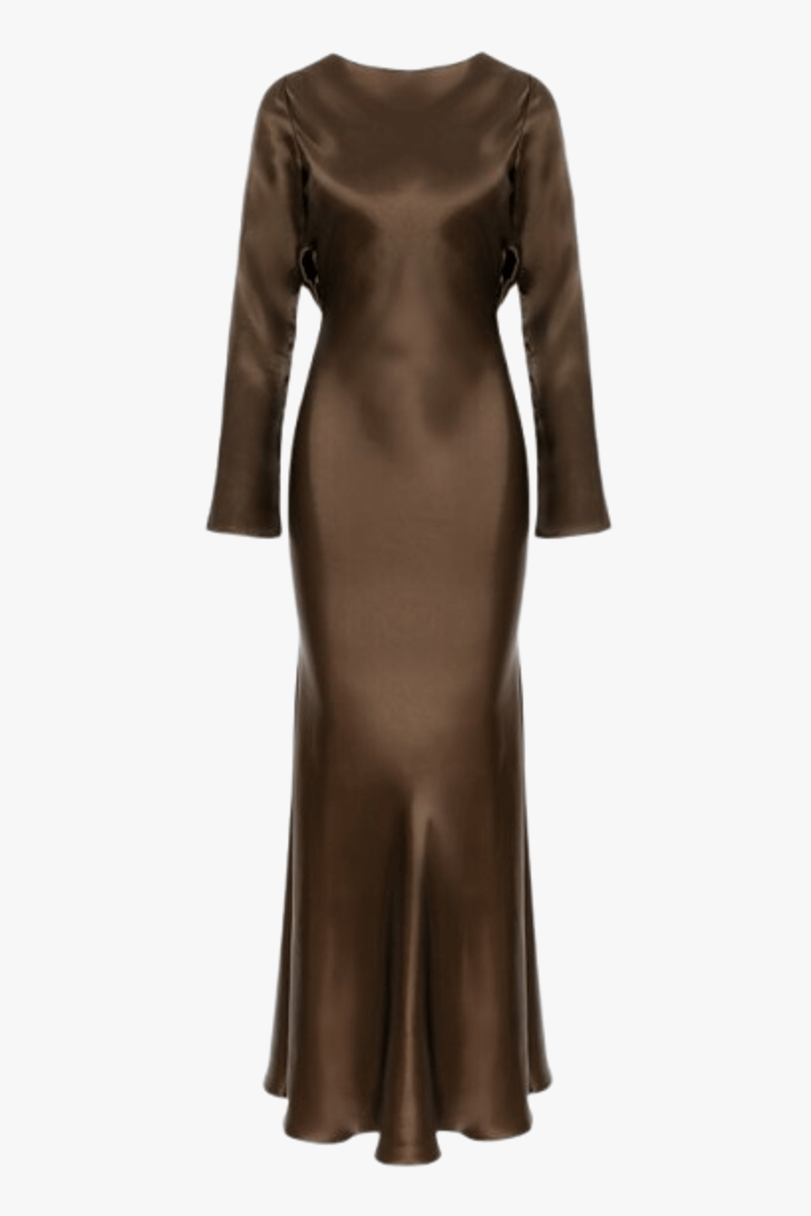 Lavinia Satin Open-Back Dress made by Aureliana