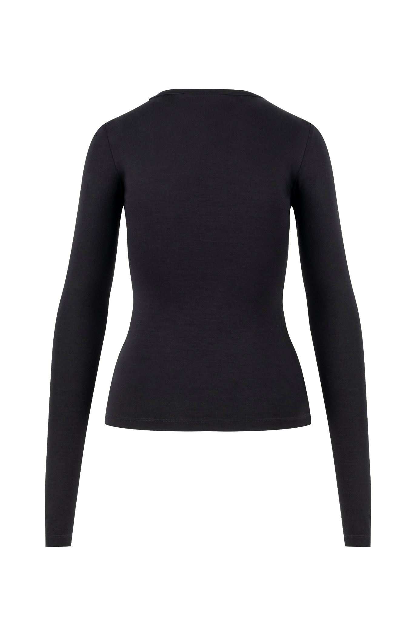 Black twisted blouse made by BENU Studio