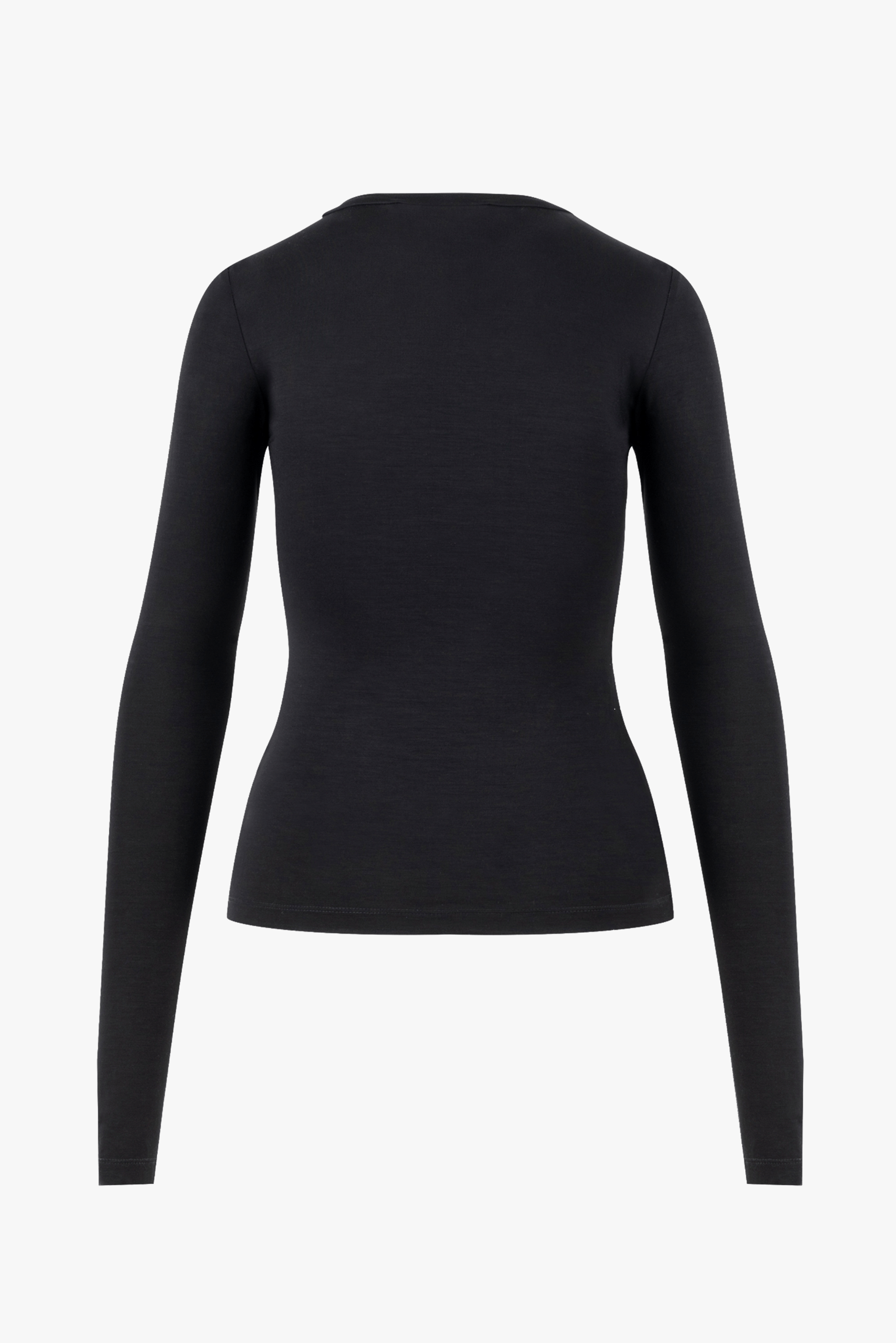 Black twisted blouse made by BENU Studio