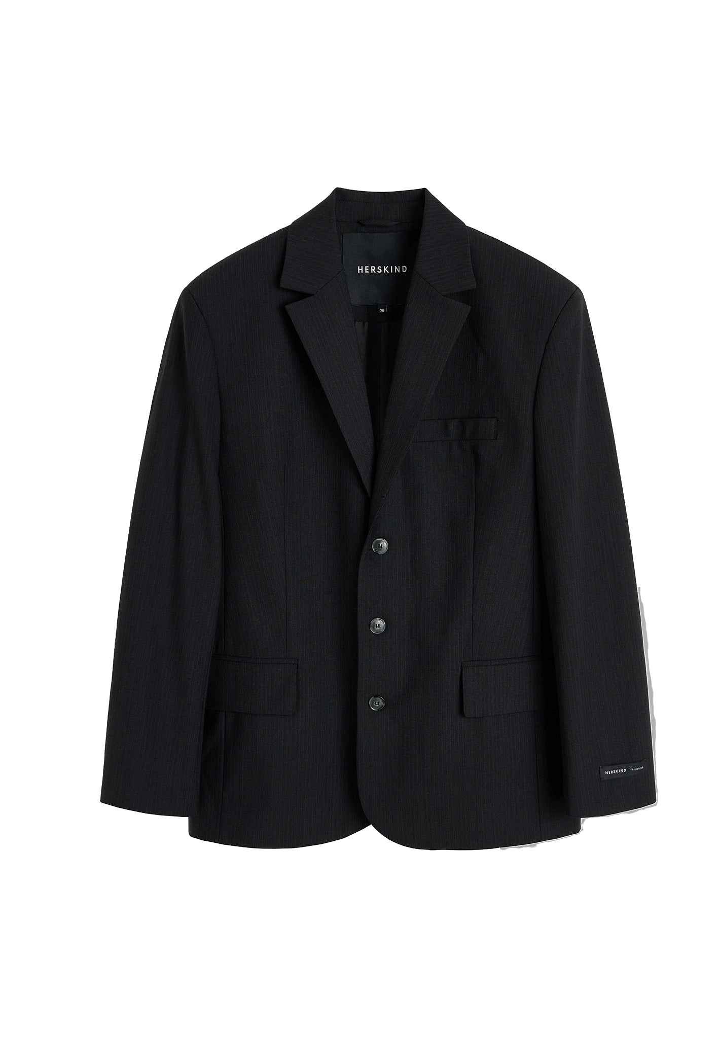 Nika Blazer - Dark Grey Pinstripe made by HERSKIND