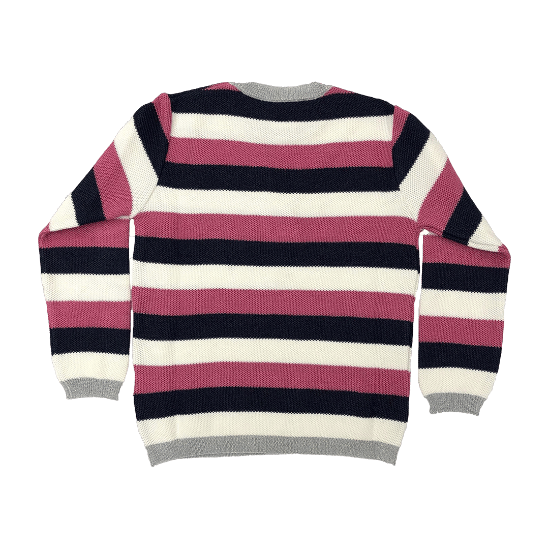 Flamingo Embroidered Stripe Pull Over Top made by SEMSEM