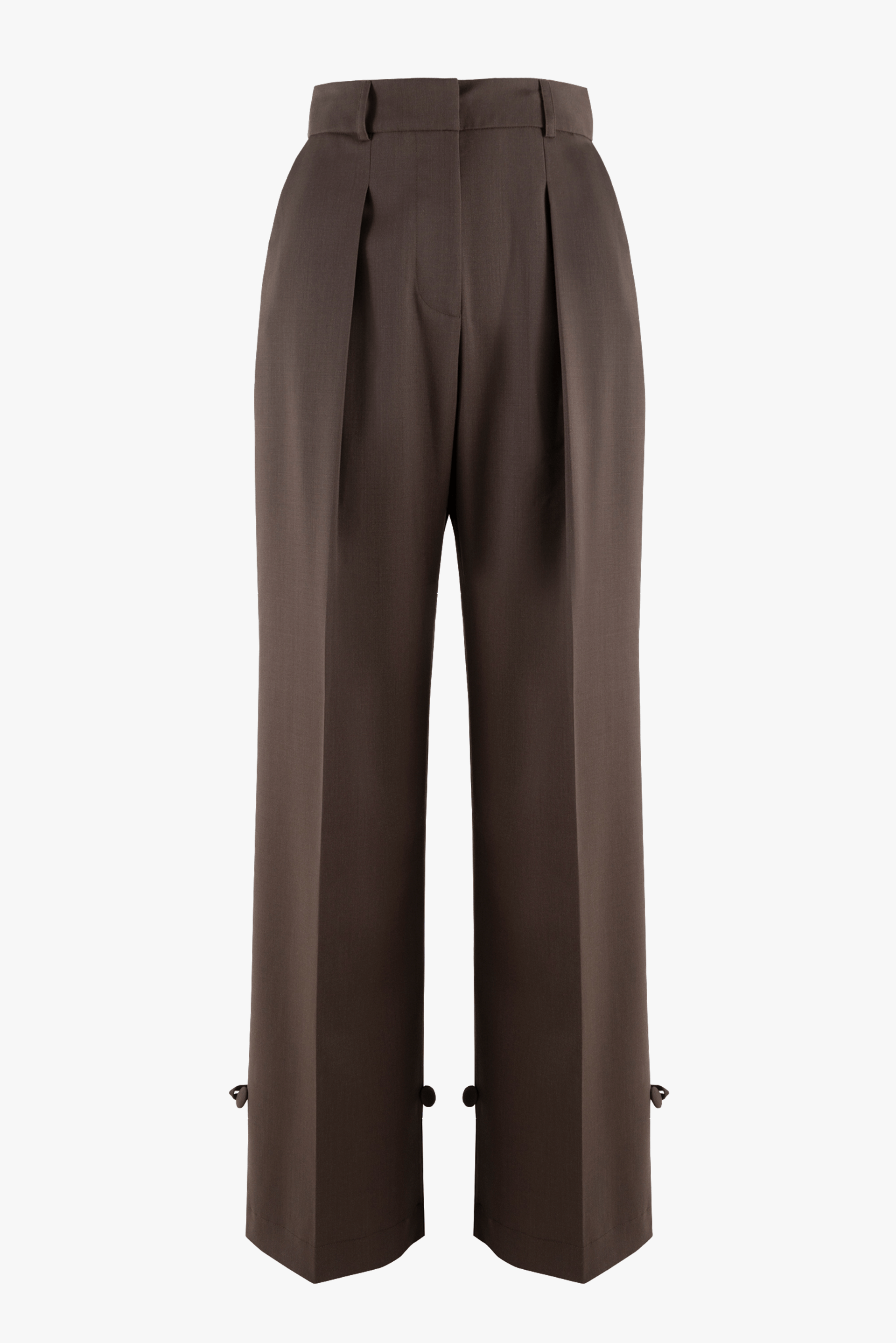 ELEGANT TROUSERS, FASTENED AT THE BOTTOM made by BENU Studio