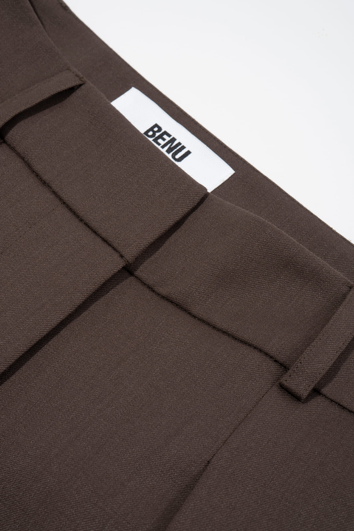 ELEGANT TROUSERS, FASTENED AT THE BOTTOM made by BENU Studio