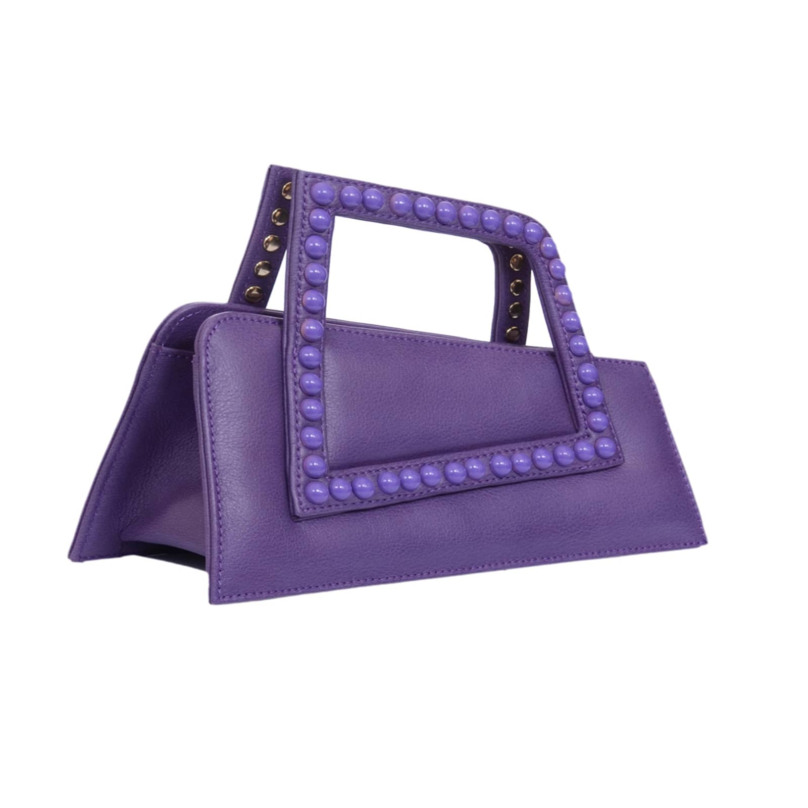 Jalila - Purple - Top Handle Bag made by ALIEL