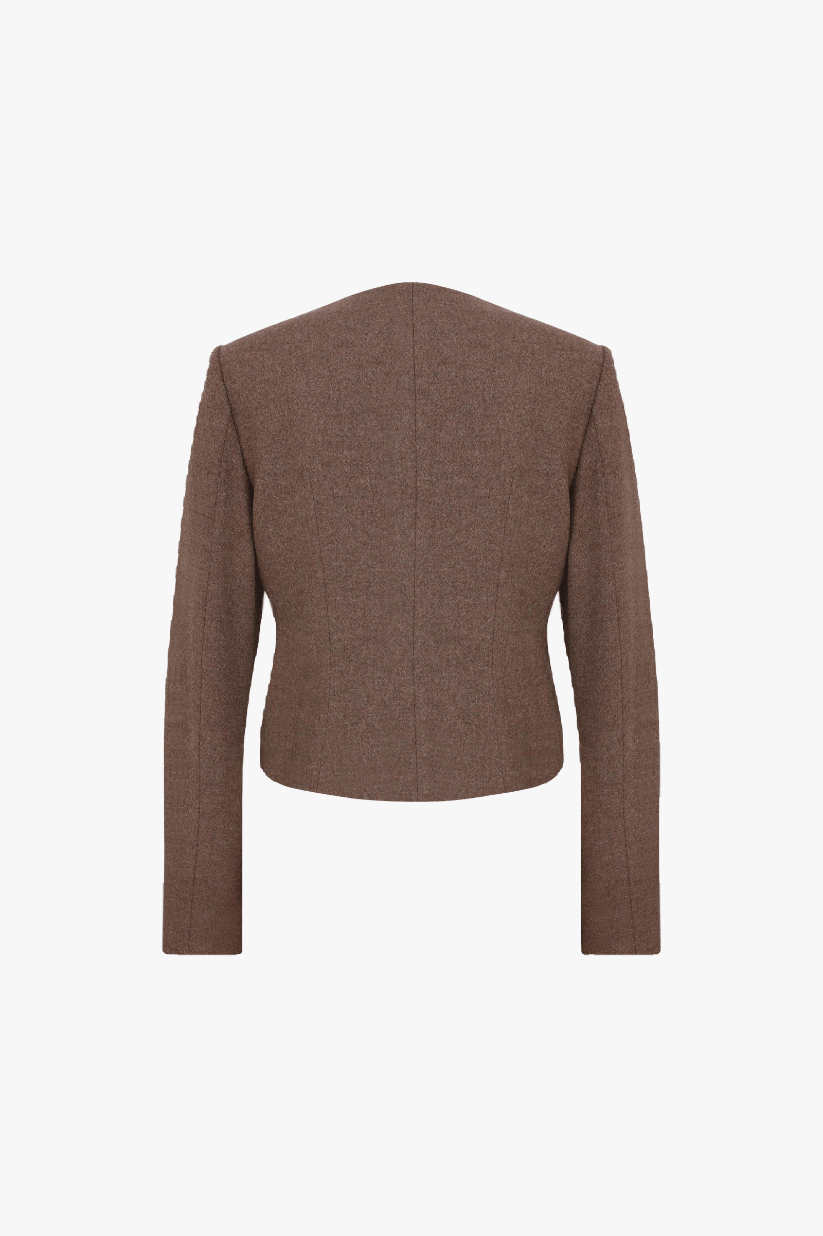 Irma Wool Jacket in Mocha in Brown made by Nazli Ceren