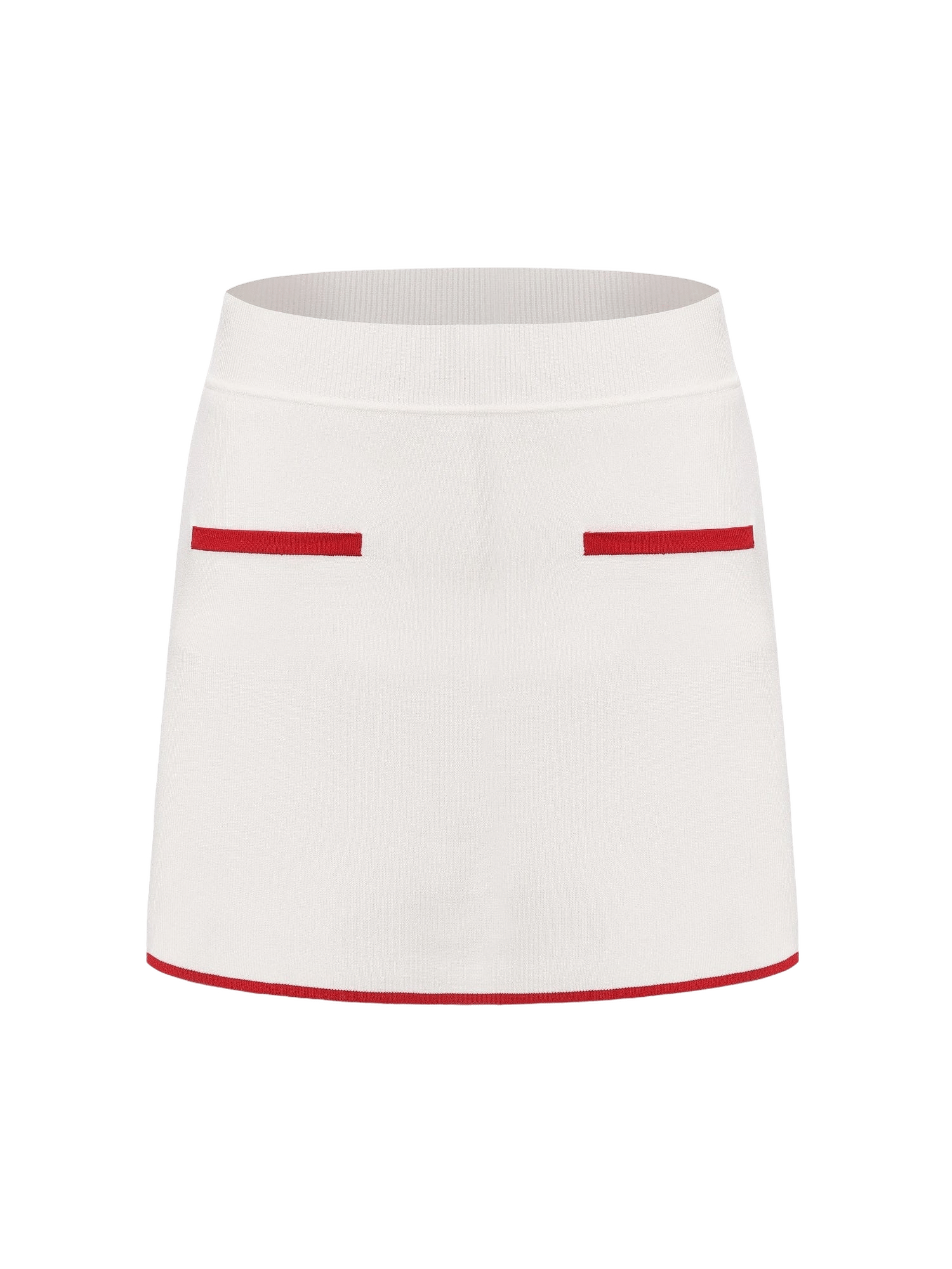 Wilhelmina Contrast A-Line White Skirt made by Nana Jacqueline