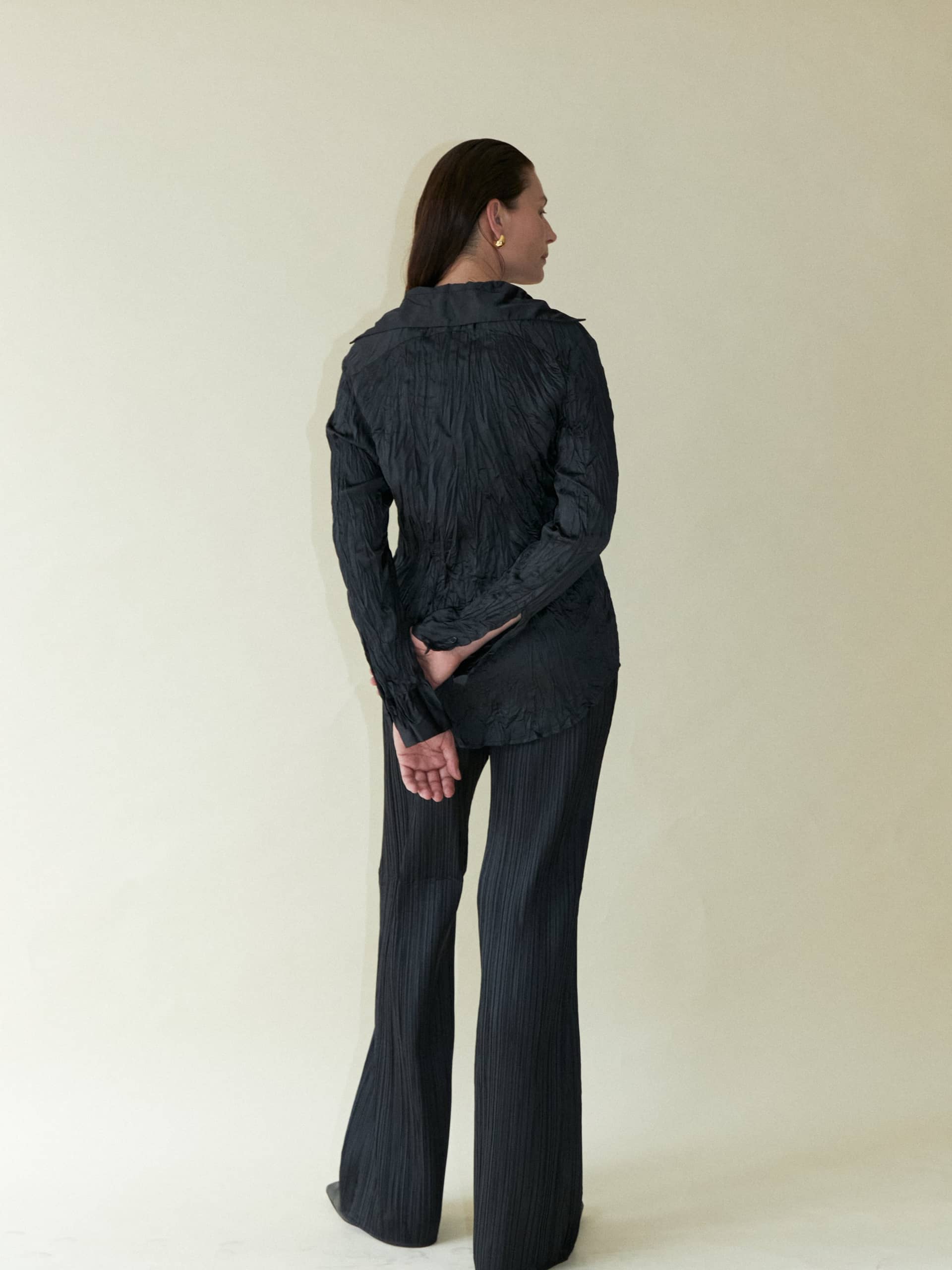 Crinkle Satin Shirt made by CAHAYA STUDIOS