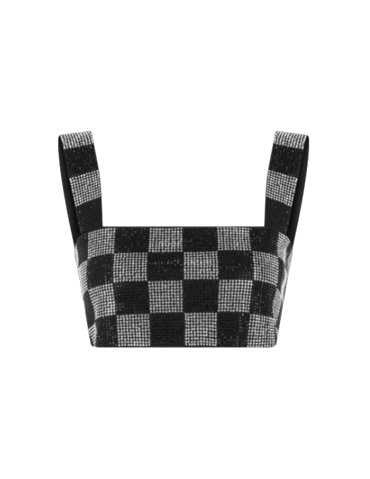 Checkered Glitter Top made by Declara