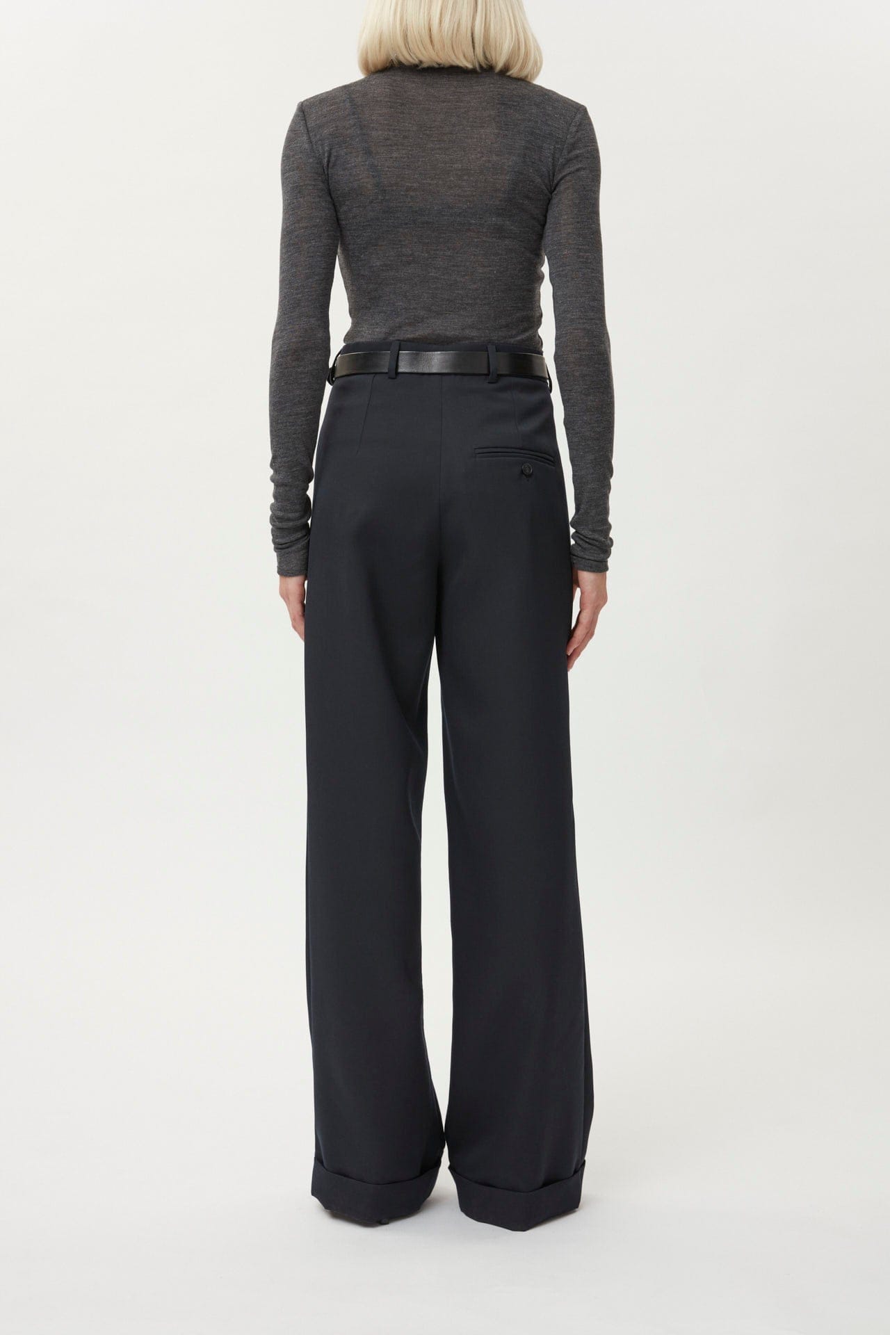 Trouser High Waist Straight Leg made by Gemme Collective